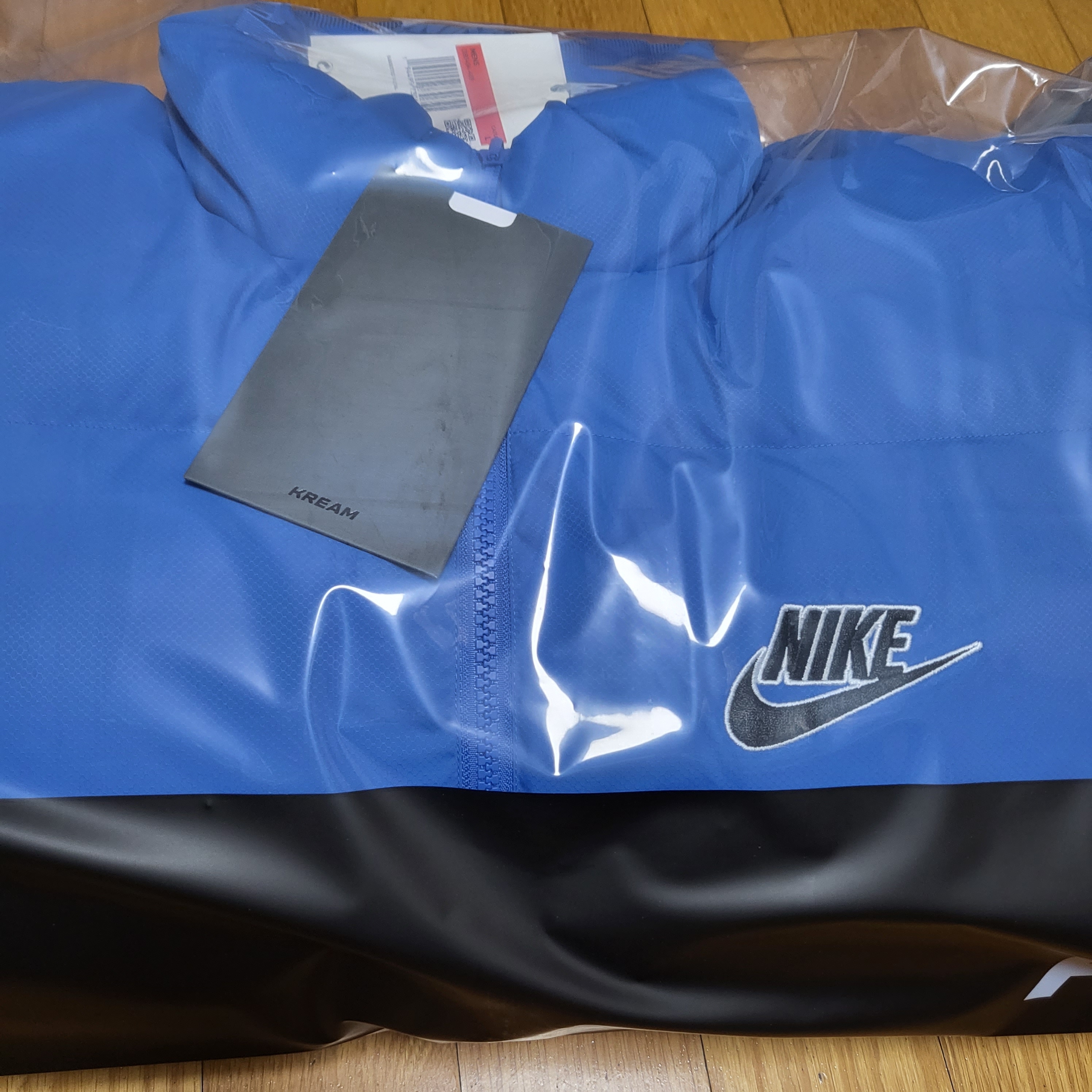 Supreme x Nike Reversible Puffy Jacket Blue - 21SS 착용 스타일