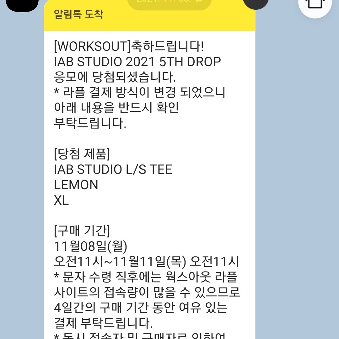 IAB Studio Long Sleeve Lemon 착용 스타일