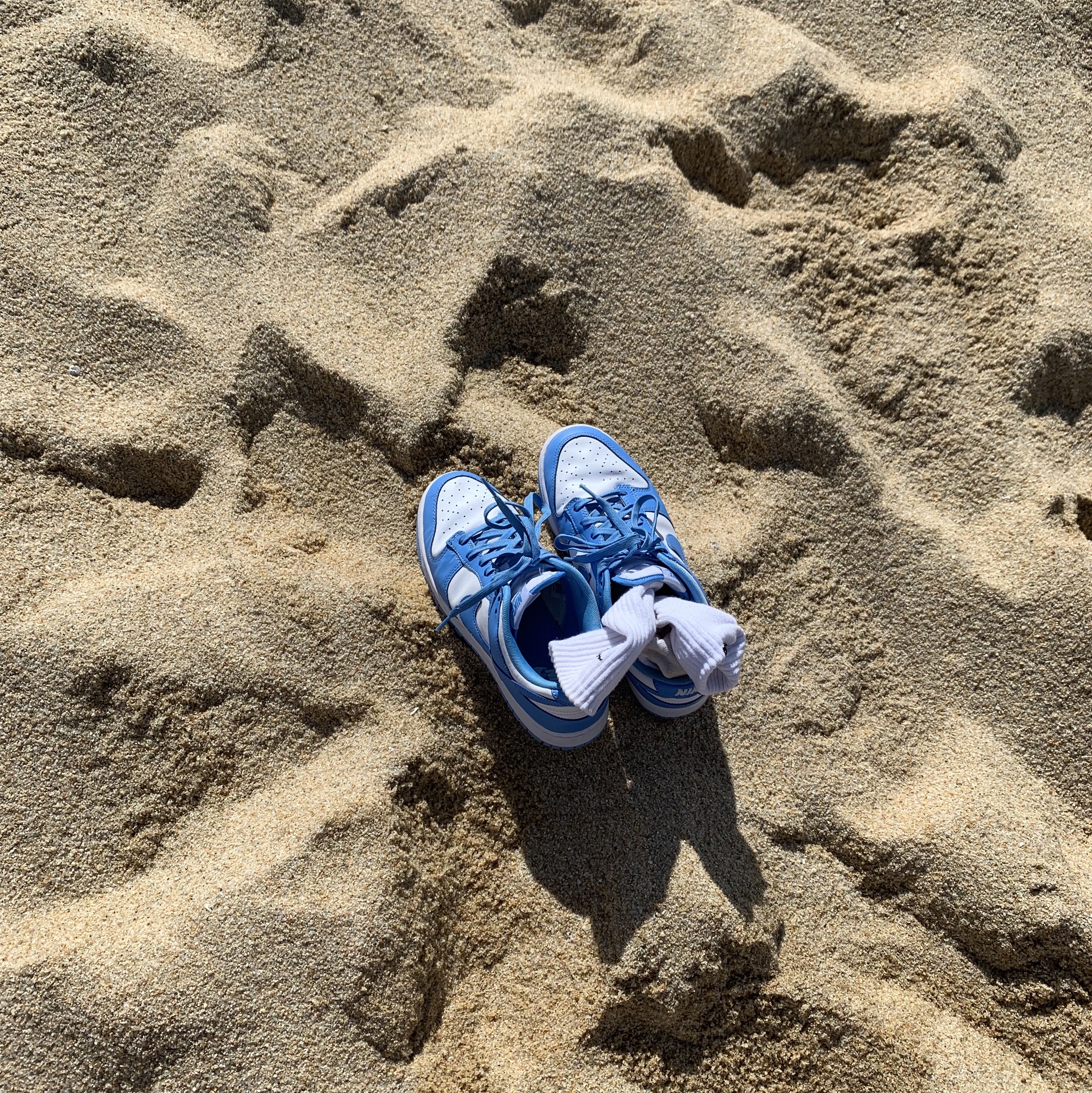 Nike Dunk Low Retro University Blue 착용 스타일 - 2
