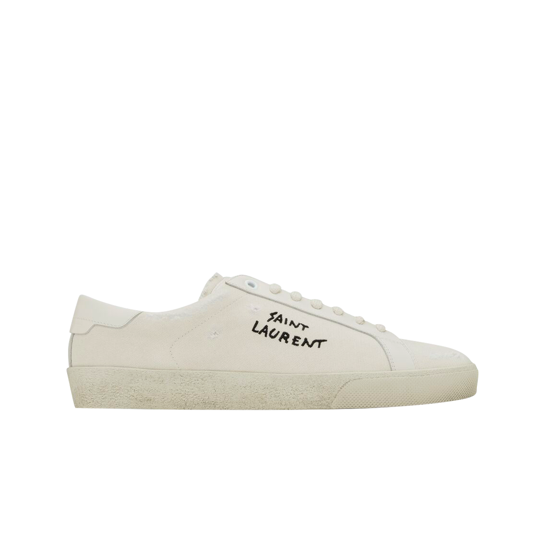 (W) 생로랑 코트 클래식 SL/06 스니커즈 크림((W) Saint Laurent Court Classic SL/06 Sneakers Cream)