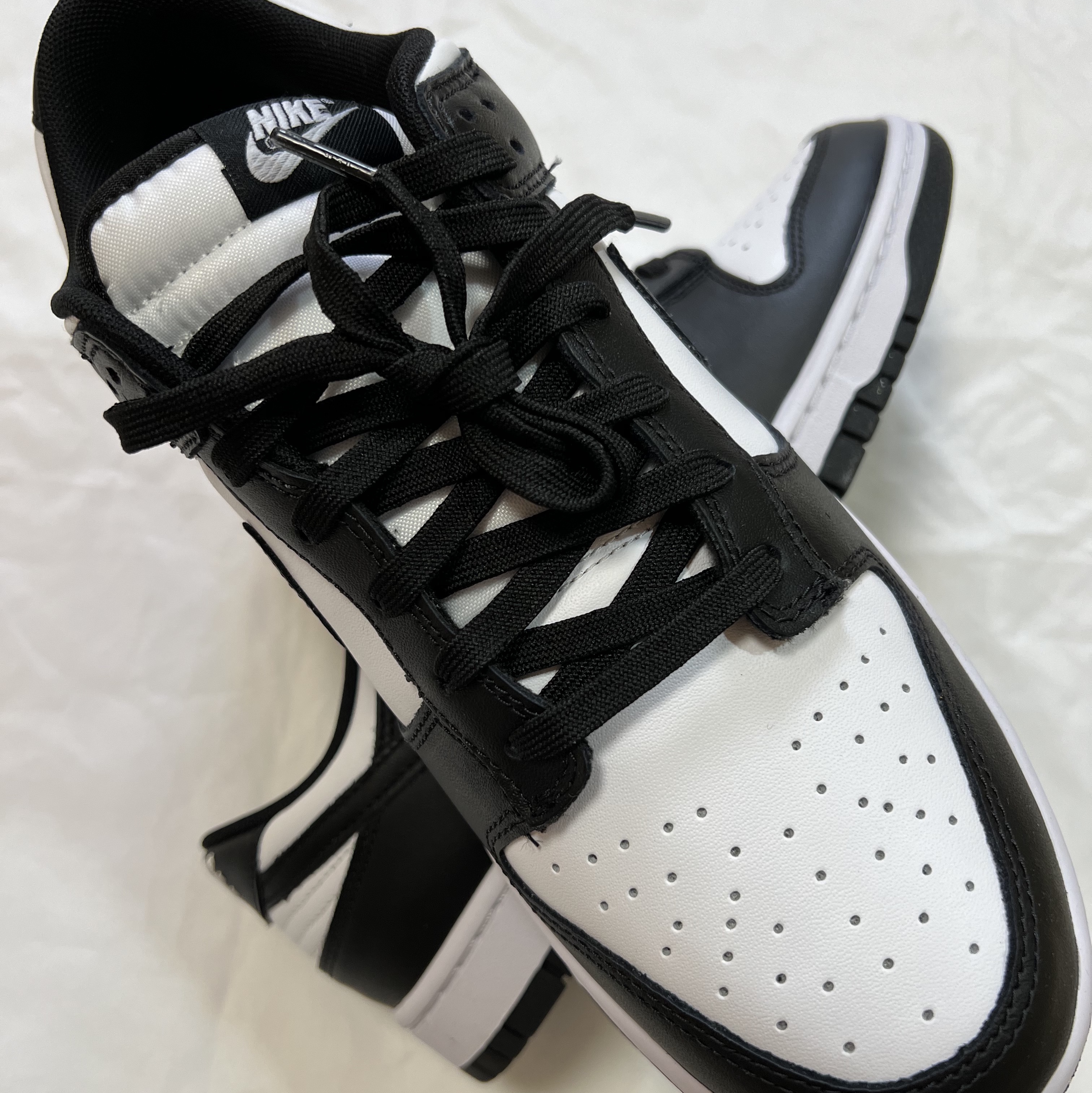 Nike Dunk Low Retro Black 착용 스타일 - 3