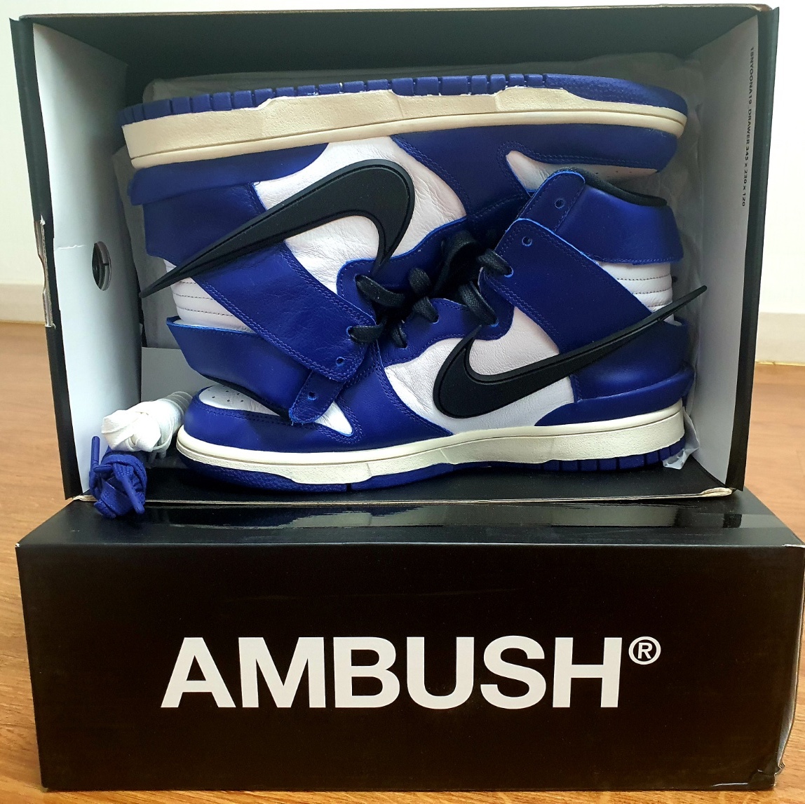 Nike x Ambush Dunk High Deep Royal Blue 착용 스타일