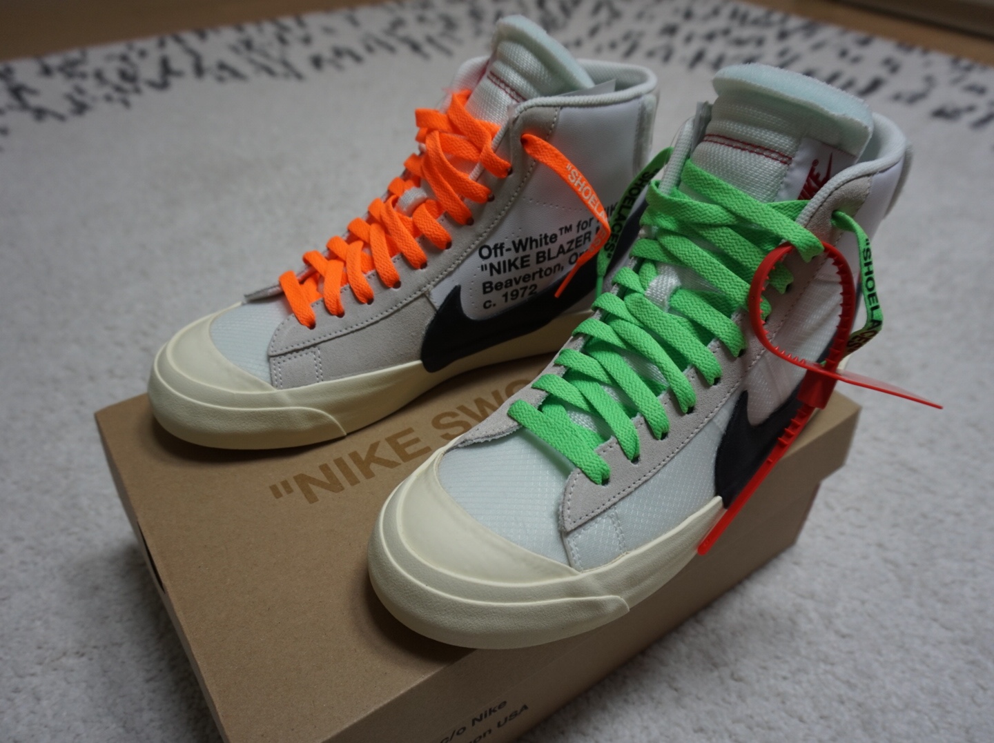 Nike x Off-White Blazer Mid White OG The Ten 착용 스타일 - 5