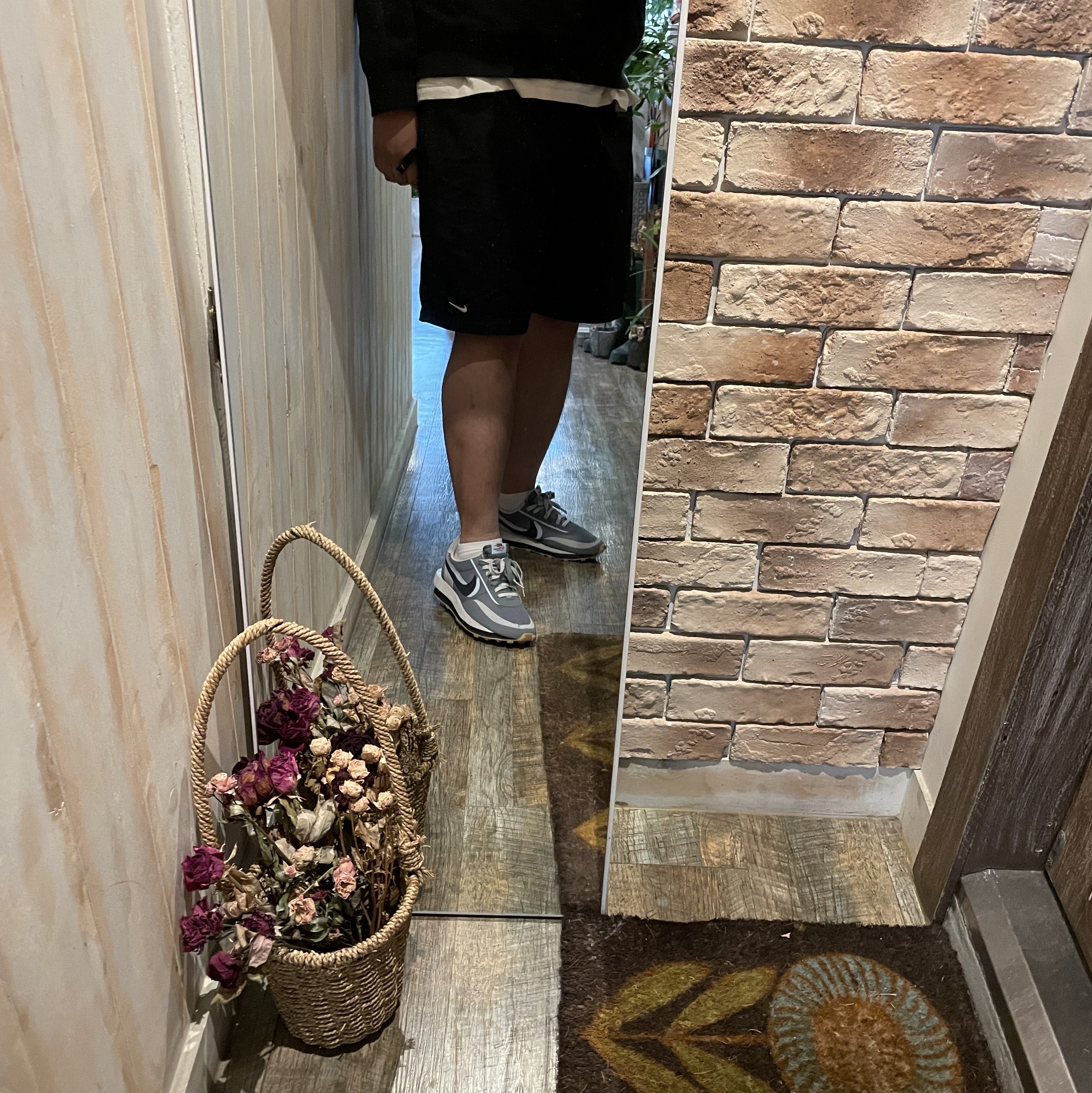 Nike x Sacai x Clot LDWaffle Cool Grey 착용 스타일
