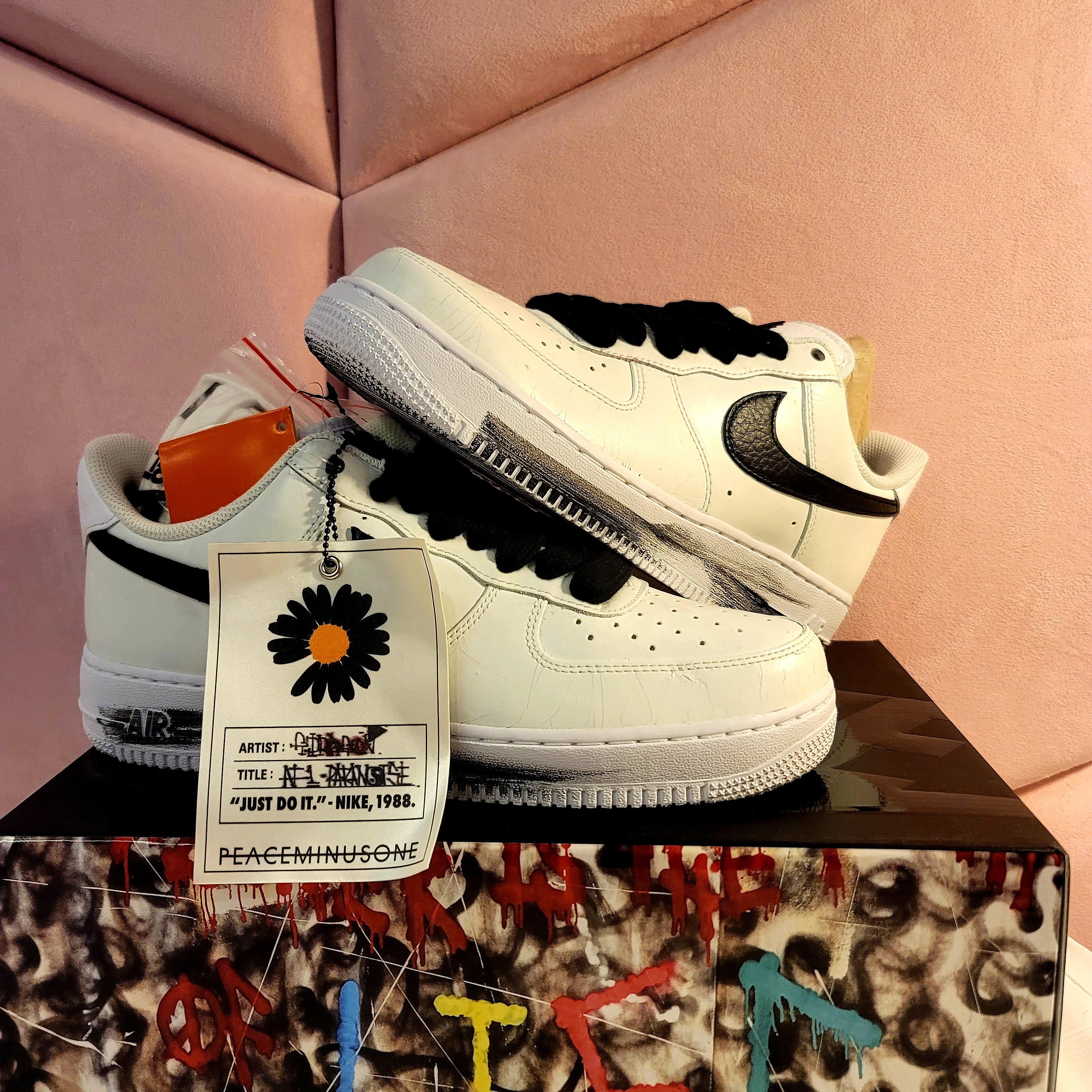 Nike x Peaceminusone Air Force 1 Low Para-Noise 2.0 착용 스타일 - 2