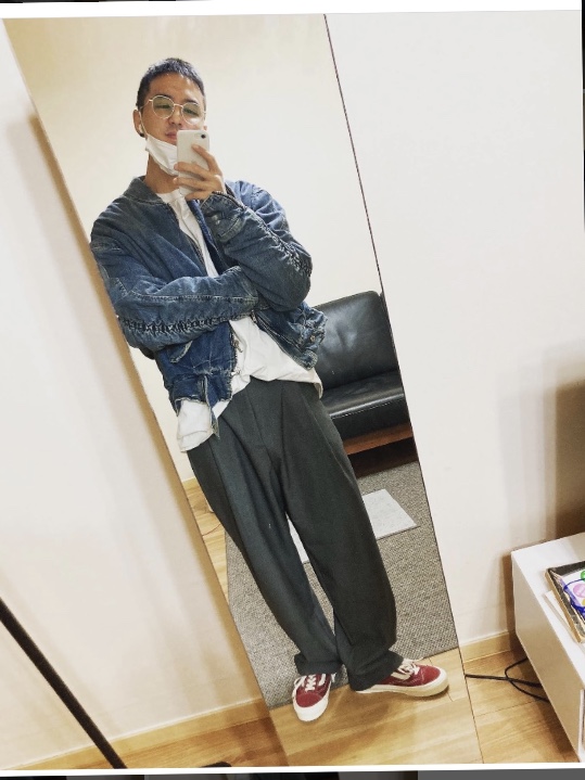 Vans Vault OG Style 36 LX Suede Canvas Pomegranate 착용 스타일