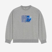 Maison Kitsune x Ader Error Meditation Fox Sweatshirt Grey