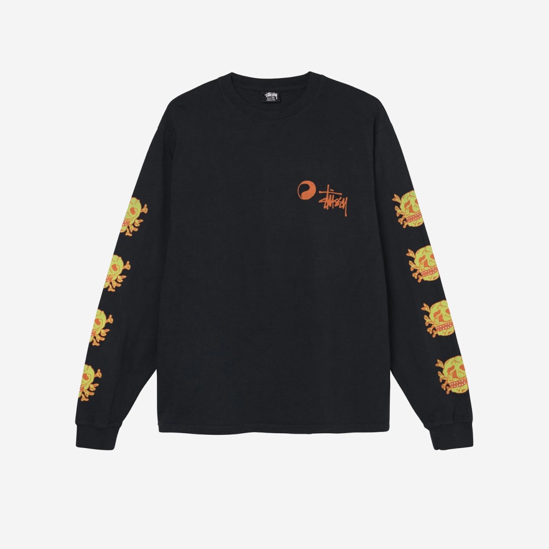 Stussy x Our Legacy Skull LS T-Shirt Black 상세 이미지 2