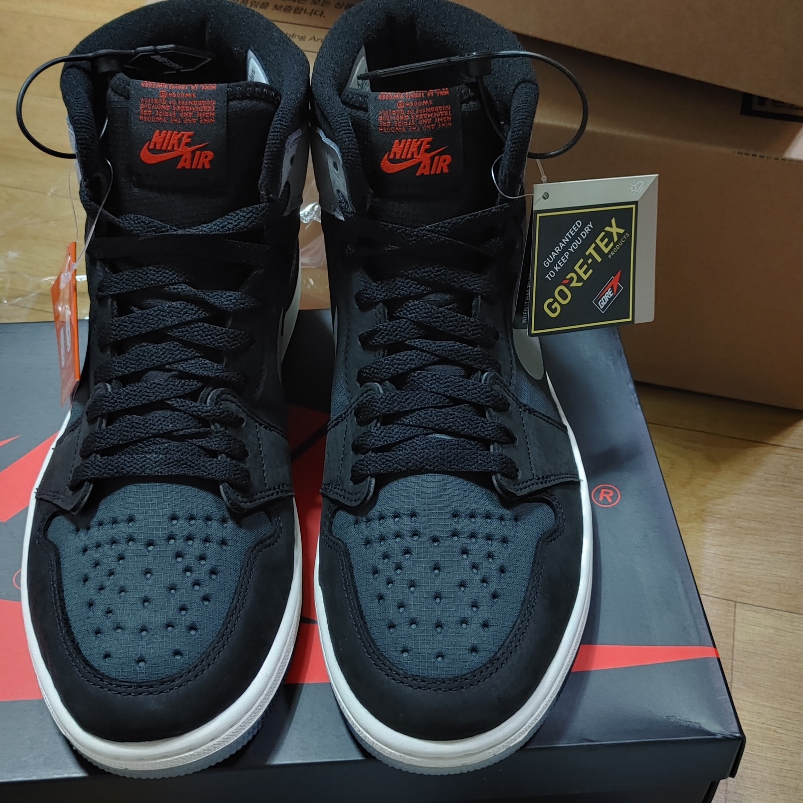 Jordan 1 Element Gore-Tex Particle Grey 착용 스타일 - 1
