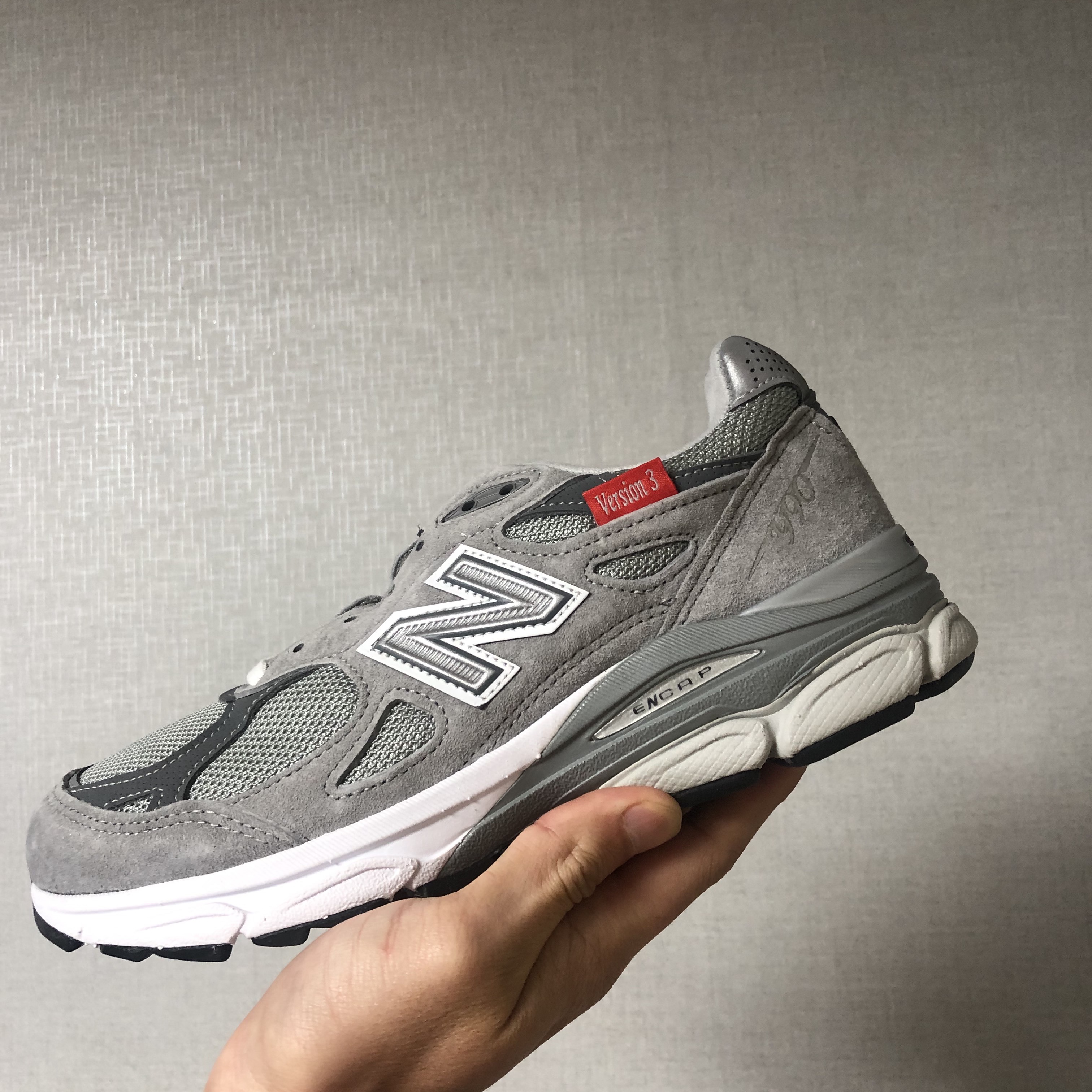 New Balance 990vs3 Made in USA Grey - D Standard 착용 스타일
