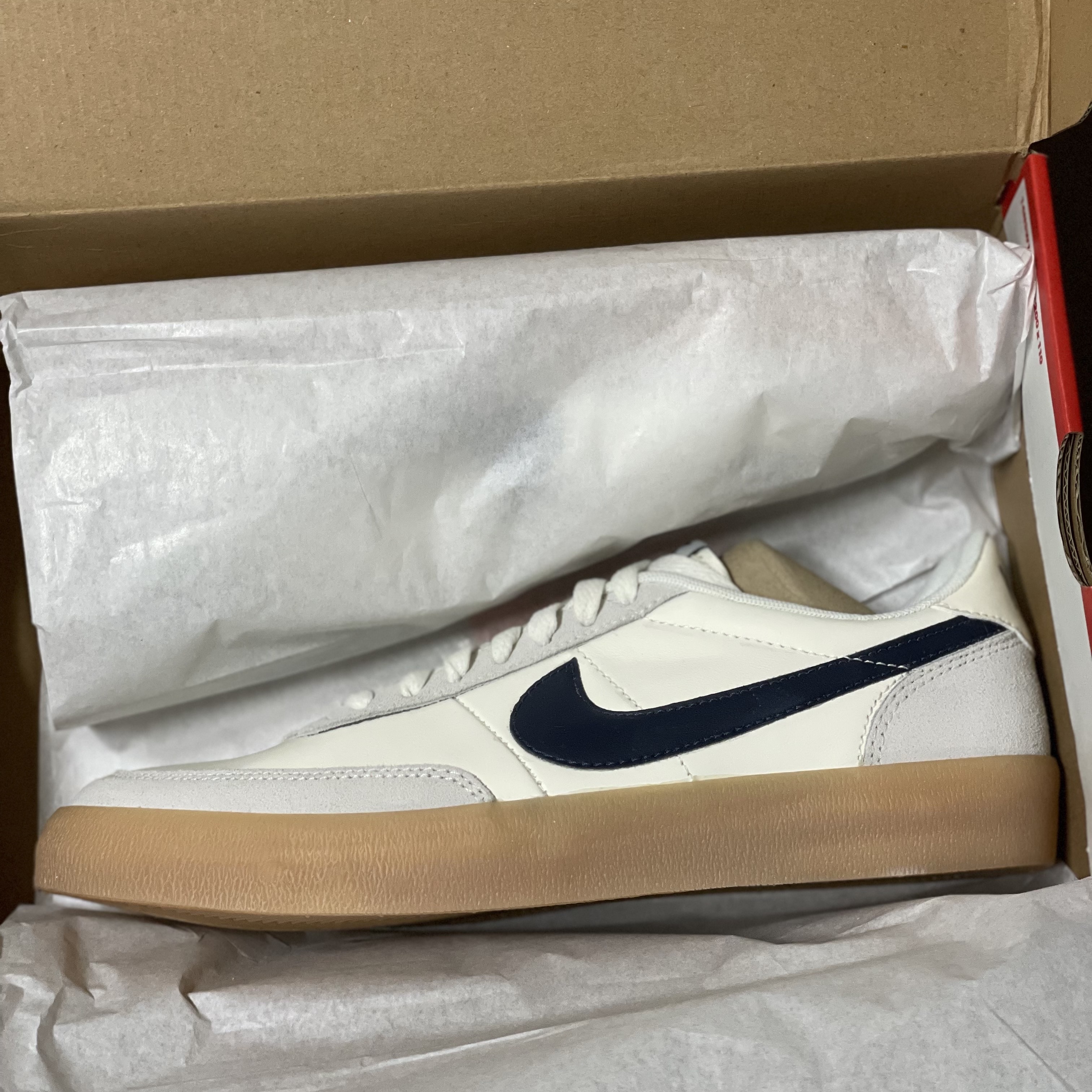 Nike x J.Crew Killshot 2 Sail Midnight Navy 착용 스타일