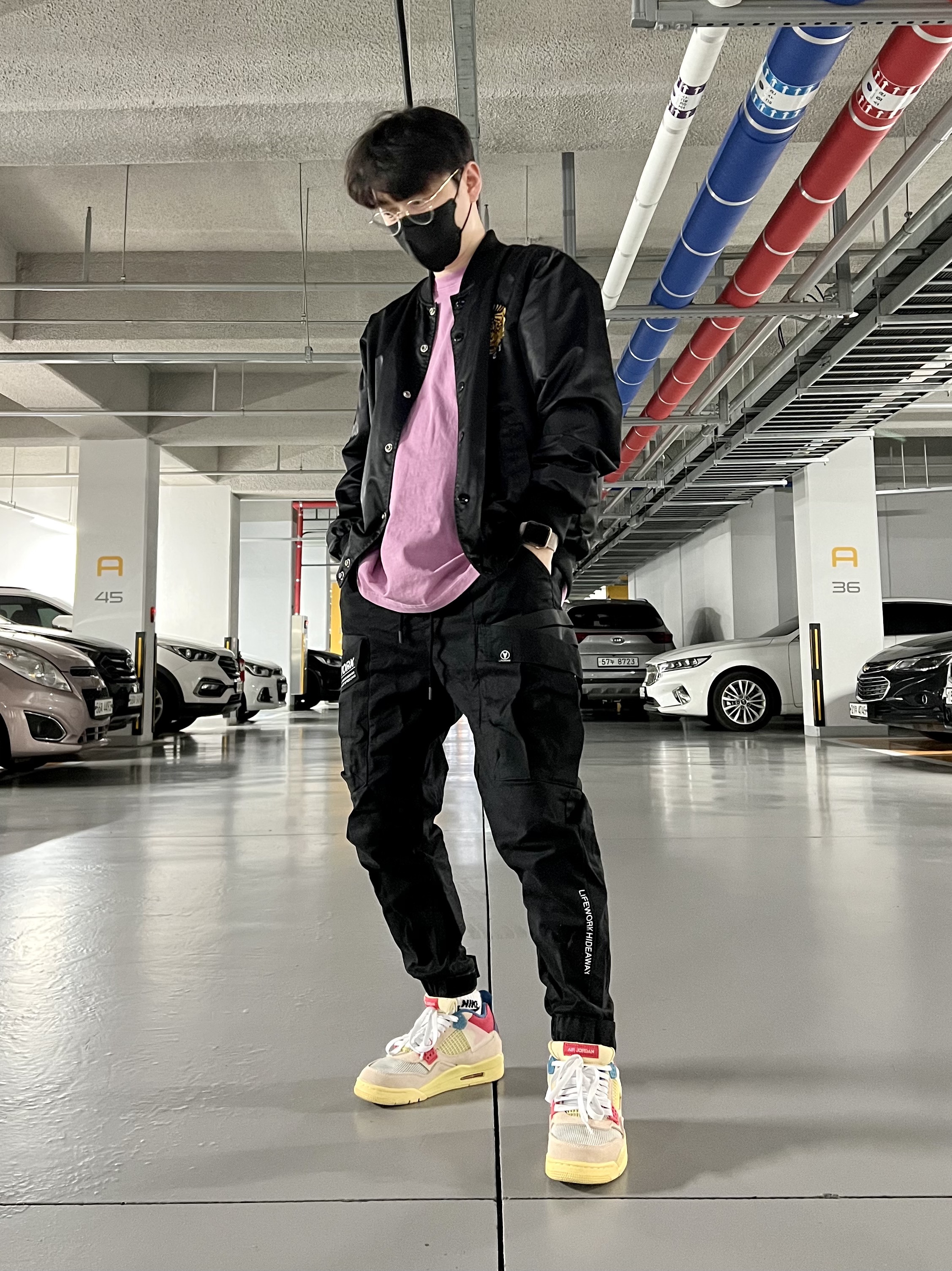 Jordan 4 x Union Retro Guava Ice 착용 스타일