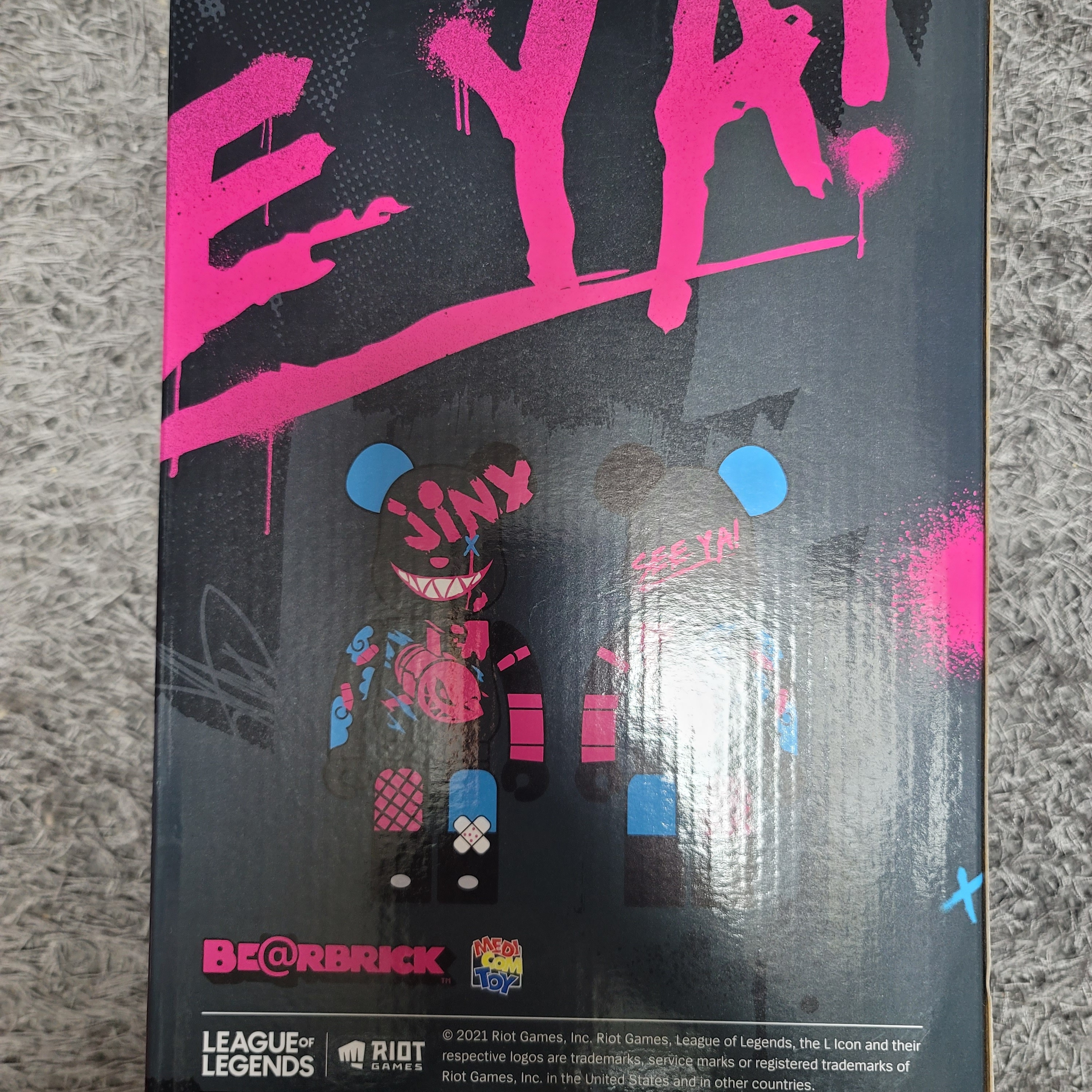 Bearbrick League of Legends Jinx 100% & 400% Set 착용 스타일 - 1