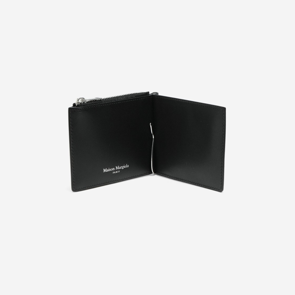 Maison Margiela Money Clip Leather Wallet Black 상세 이미지 2