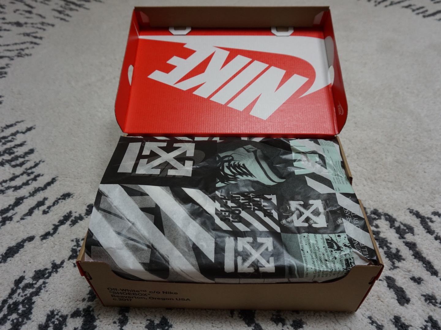 Nike x Off-White Blazer Mid White OG The Ten 착용 스타일 - 2