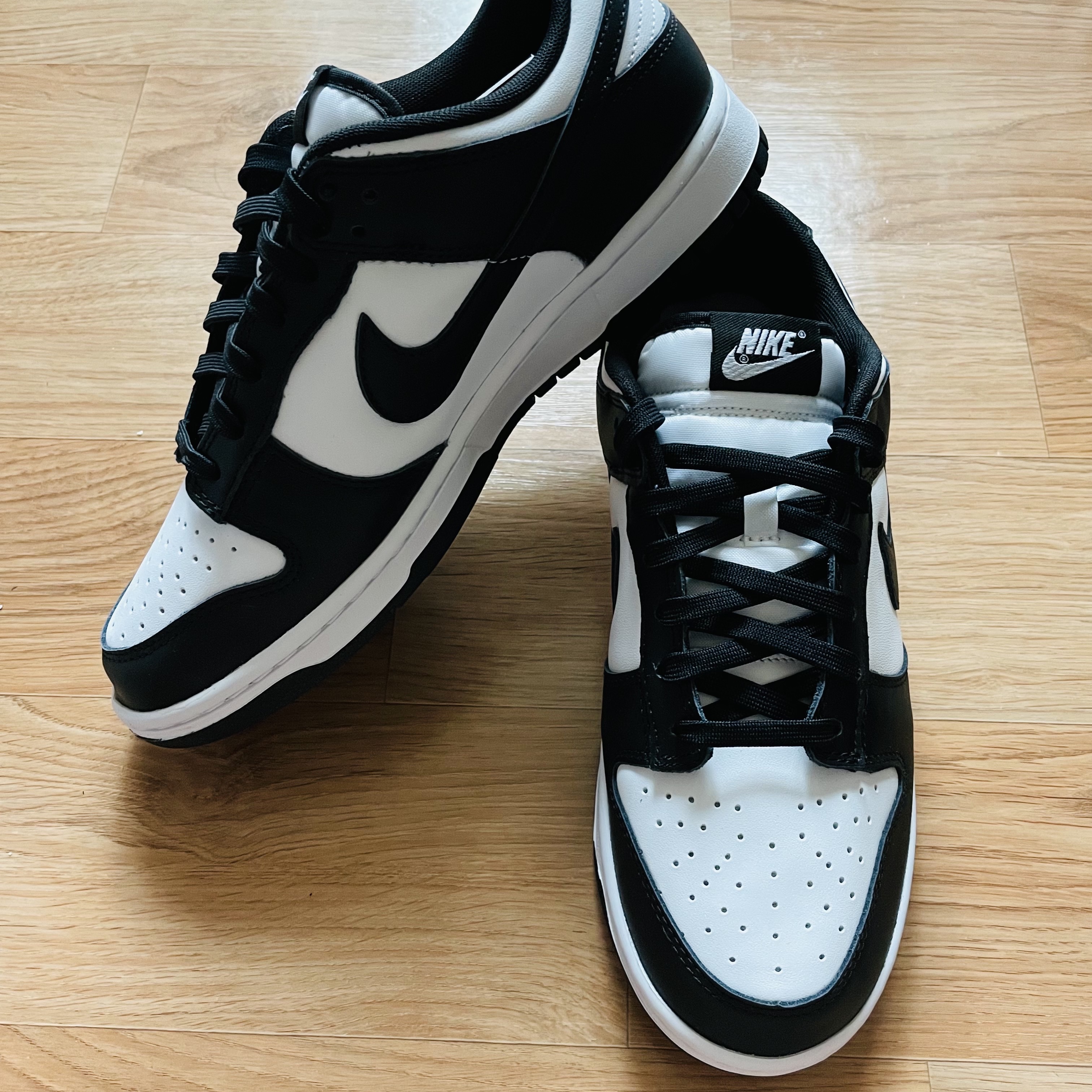 Nike Dunk Low Retro Black 착용 스타일 - 1