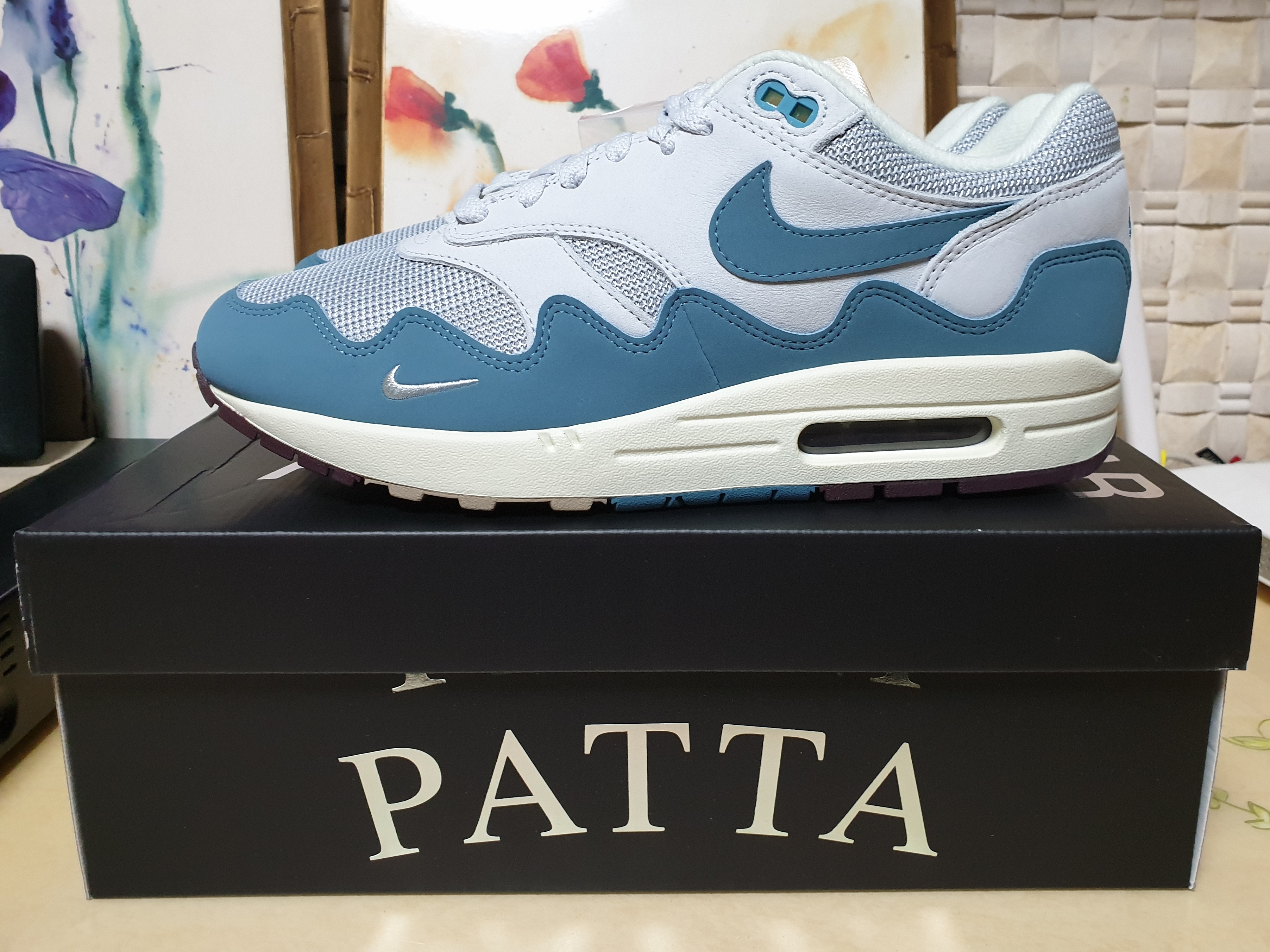 Nike x Patta Air Max 1 Noise Aqua 착용 스타일 - 3