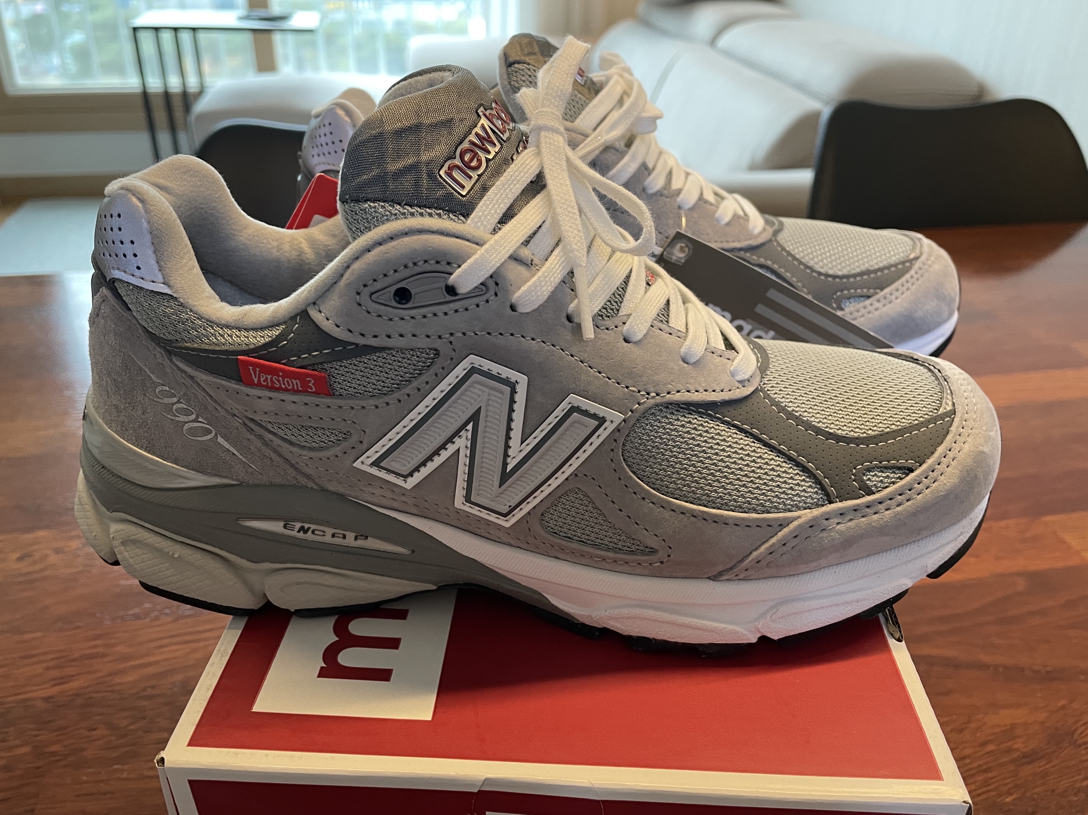 New Balance 990vs3 Made in USA Grey - D Standard 착용 스타일