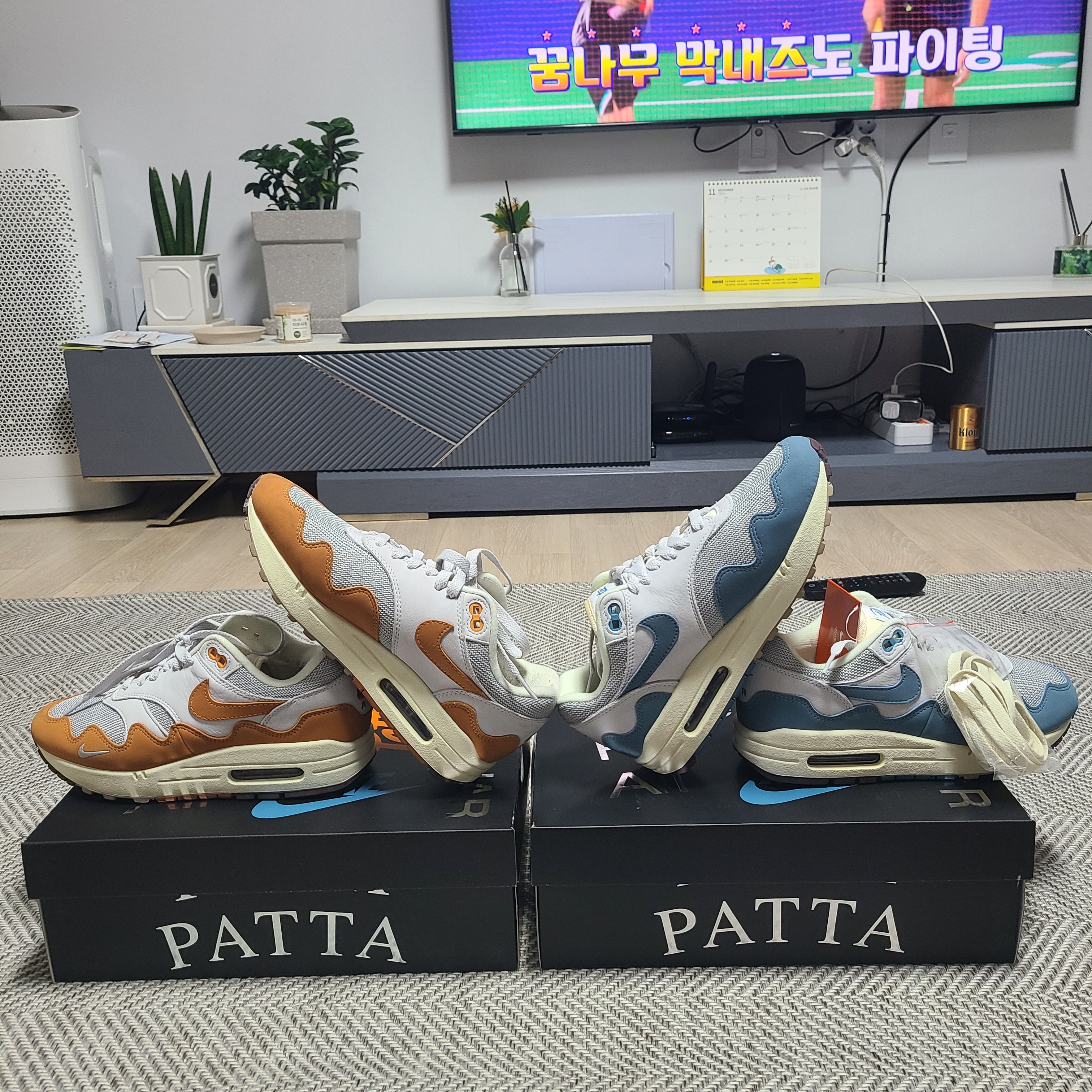 Nike x Patta Air Max 1 Monarch, Nike x Patta Air Max 1 Noise Aqua 착용 스타일 - 2