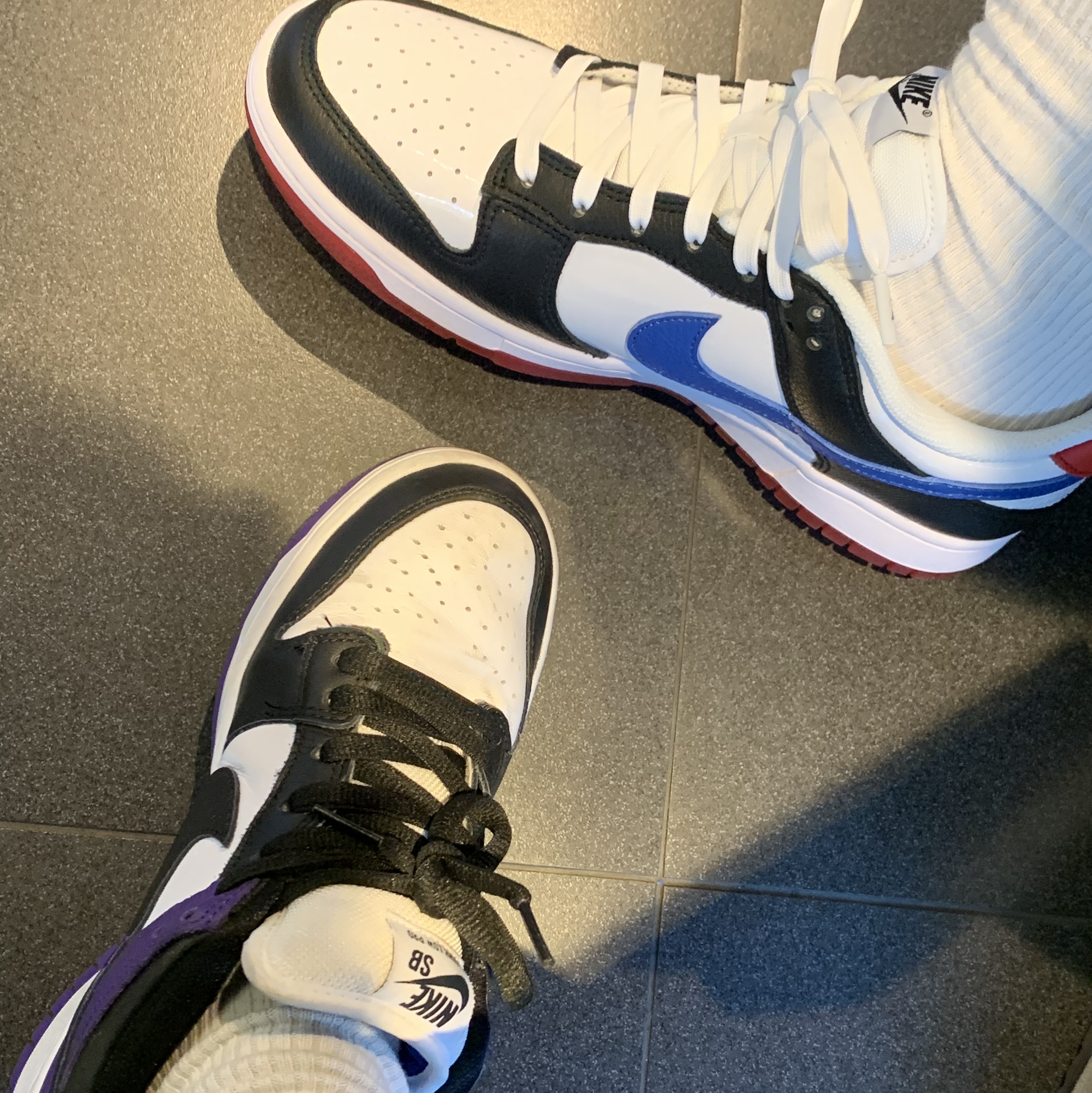 Nike Dunk Low SE Seoul, Nike SB Dunk Low Pro Court Purple 착용 스타일 - 2