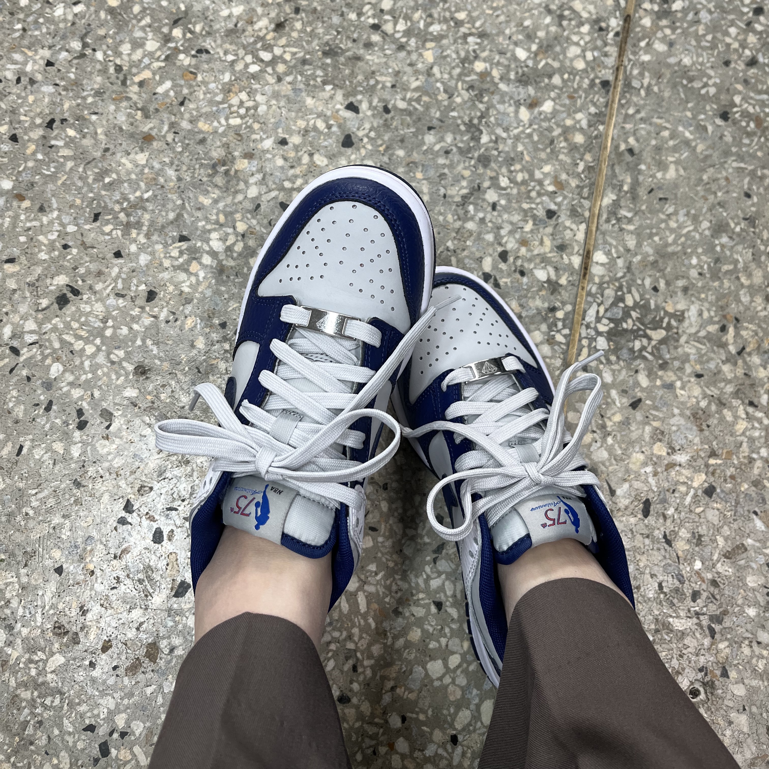 (GS) Nike x NBA Dunk Low Nets 착용 스타일 - 1