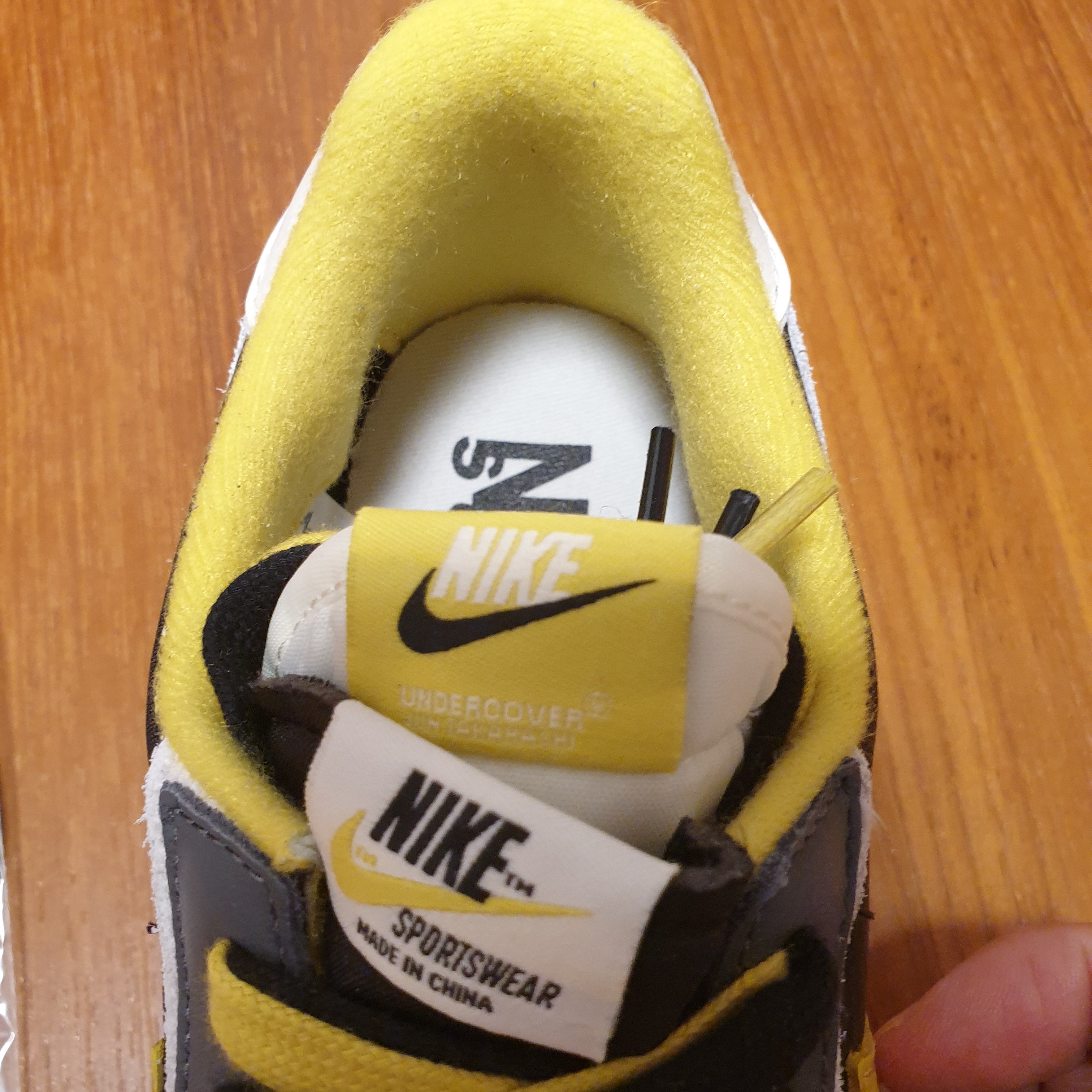 Nike x Sacai x Undercover LDWaffle Black Bright Citron 착용 스타일 - 5