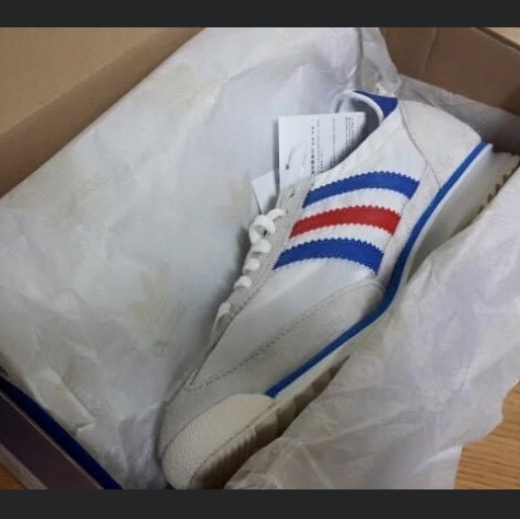 Adidas SL 72 White Blue Red 착용 스타일 - 2