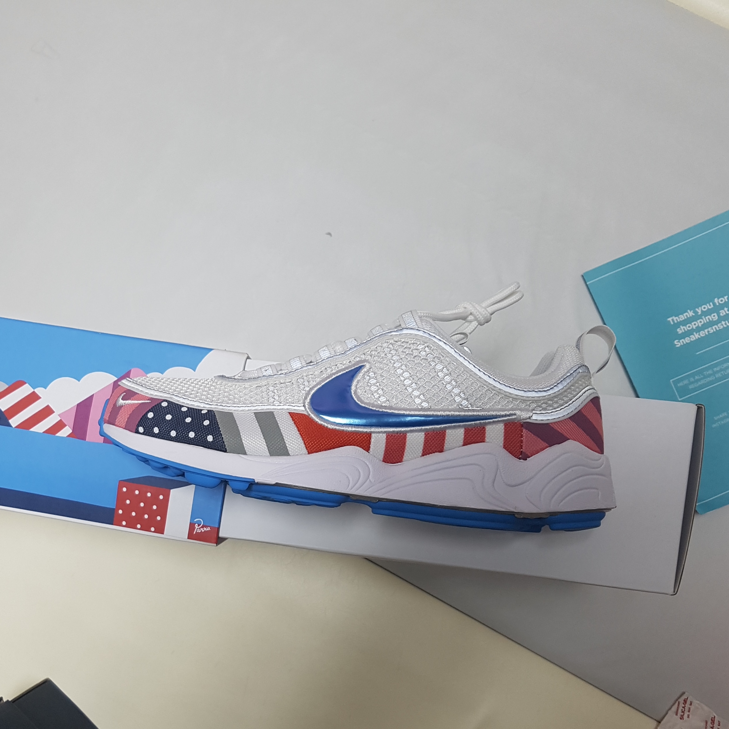 Nike x Parra Air Zoom Spiridon 착용 스타일 - 2