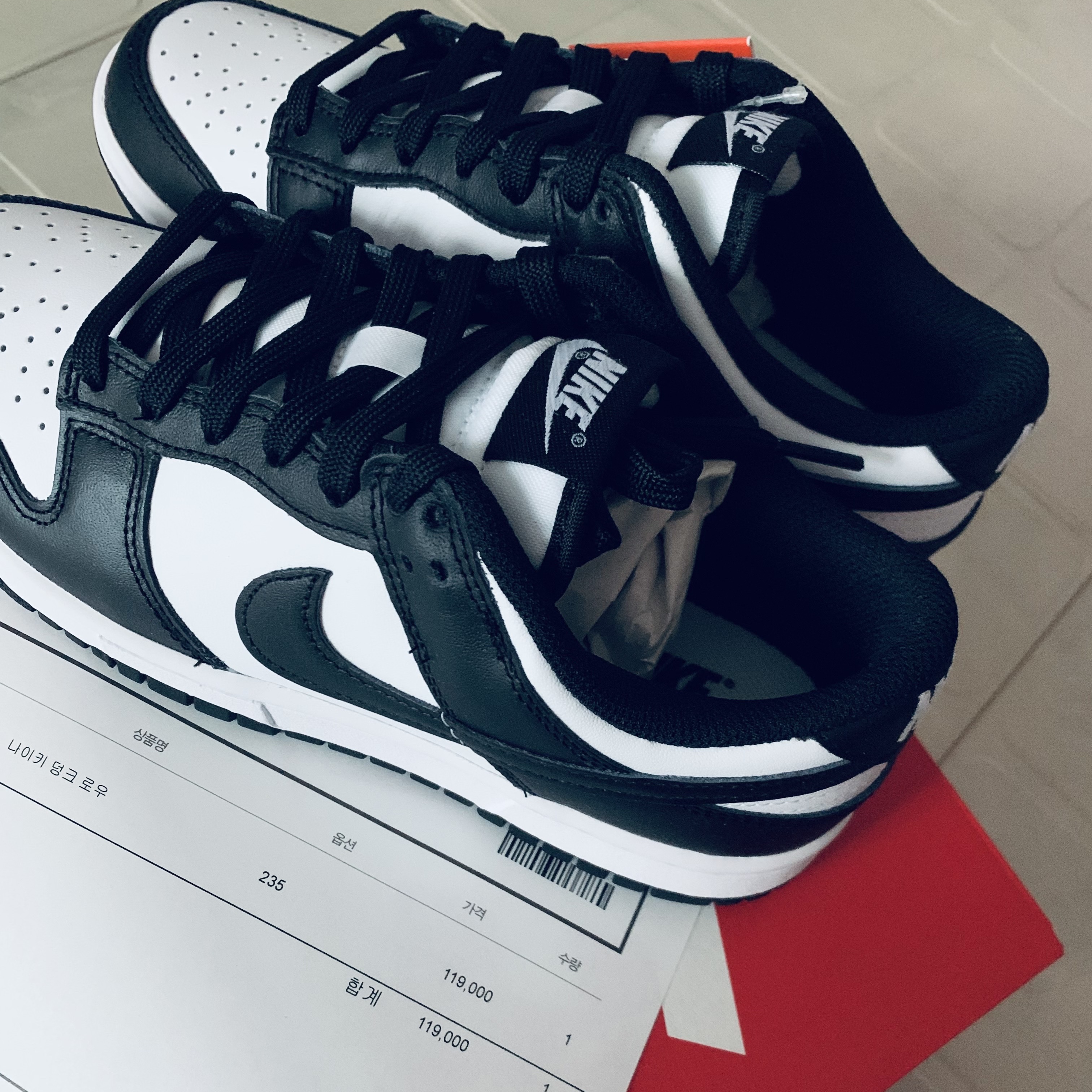 (W) Nike Dunk Low Black 착용 스타일