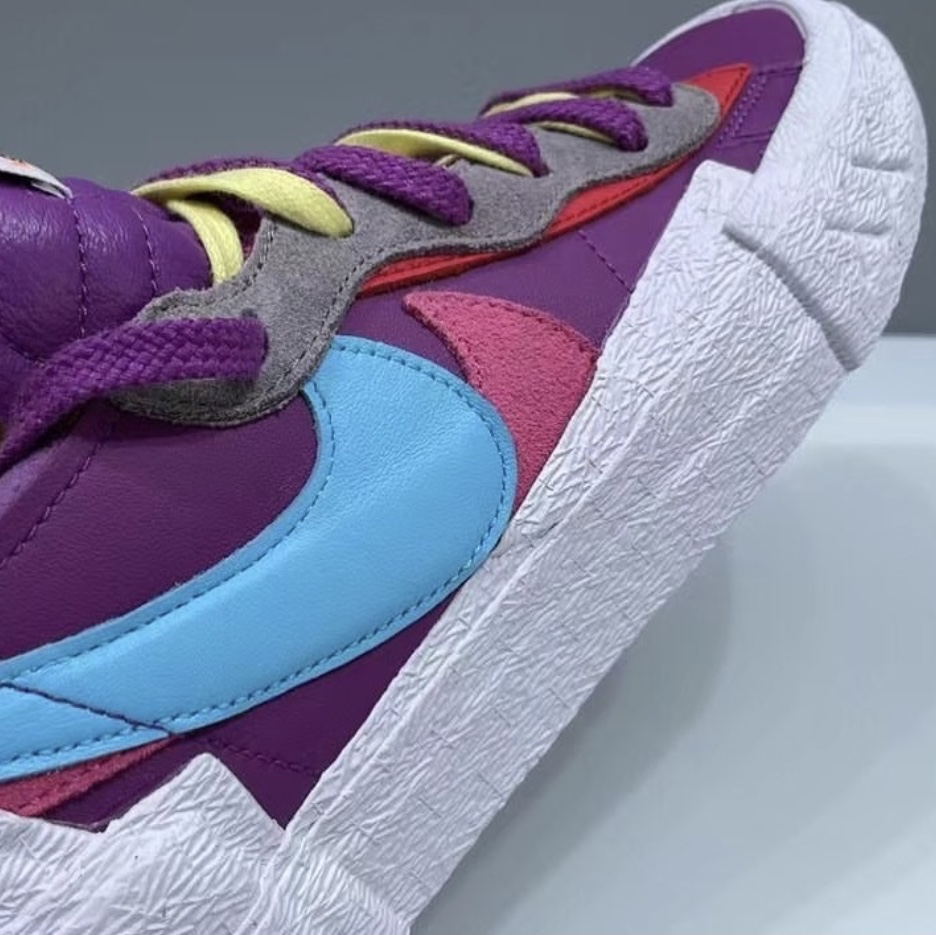 Nike x Sacai x Kaws Blazer Low Purple Dusk 착용 스타일 - 4