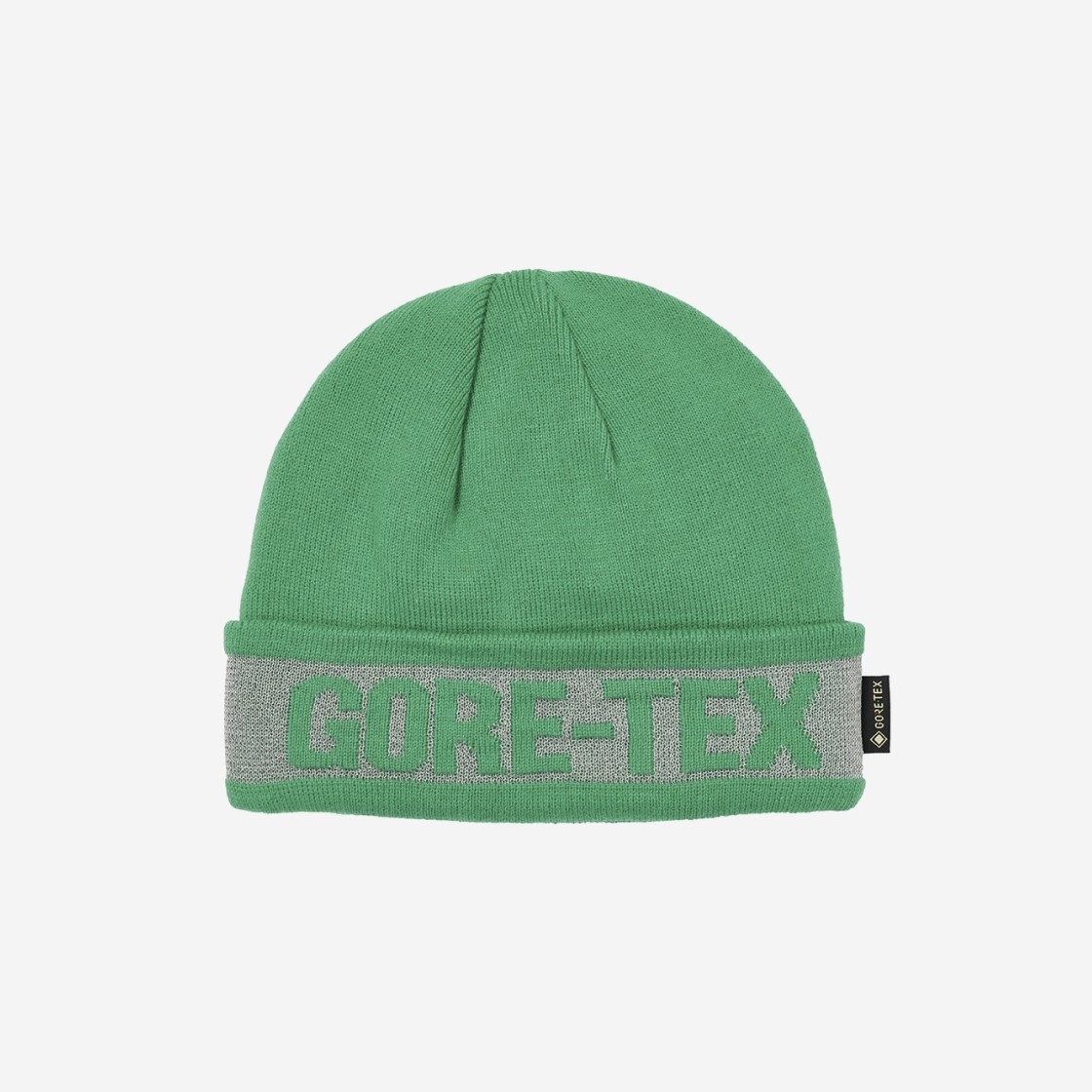 Palace Reflective Jacquard Gore-Tex Beanie Green - 21FW 상세 이미지 2