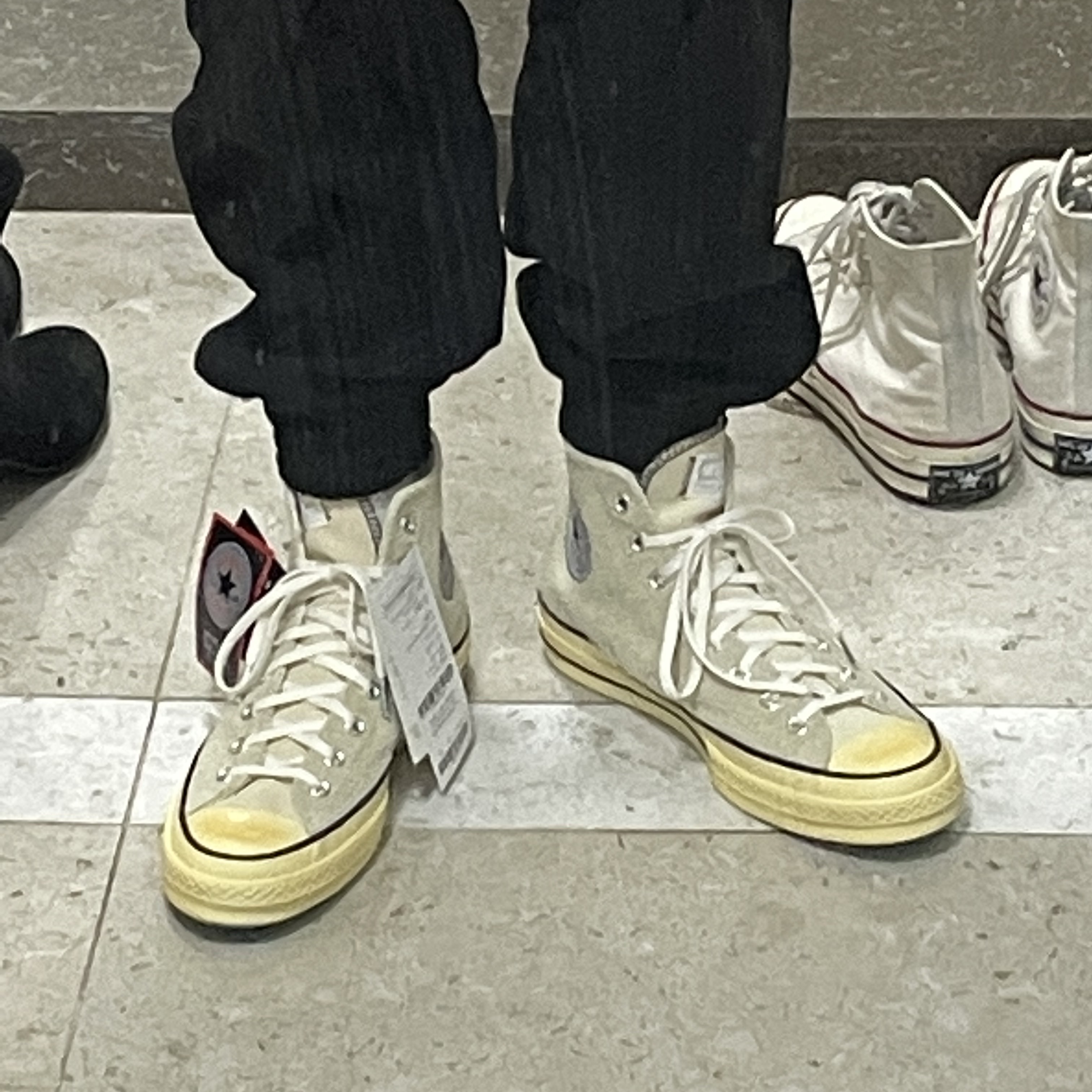Converse x Thisisneverthat Chuck 70 High Lemon Icing 착용 스타일