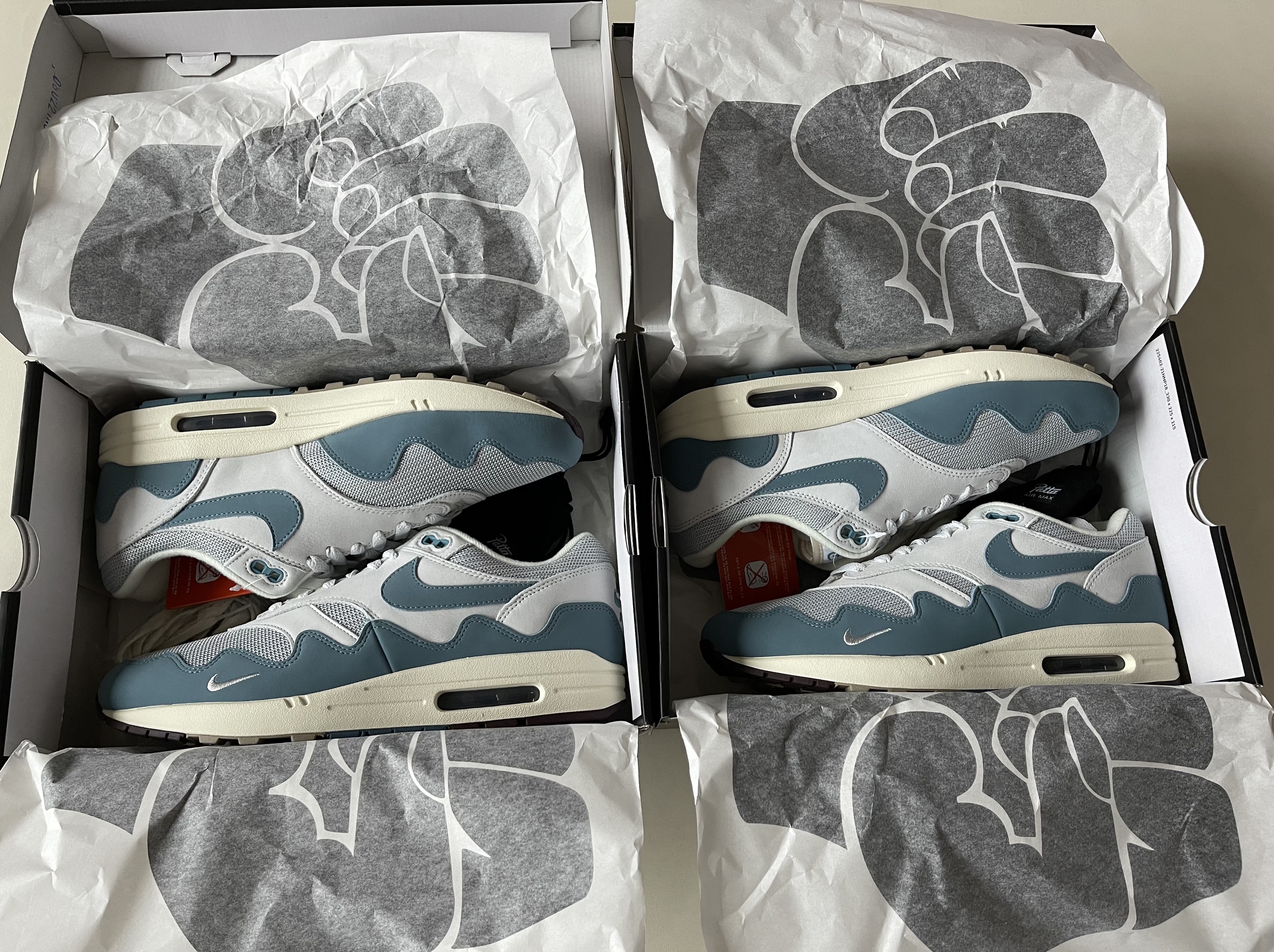 Nike x Patta Air Max 1 Noise Aqua 착용 스타일 - 2