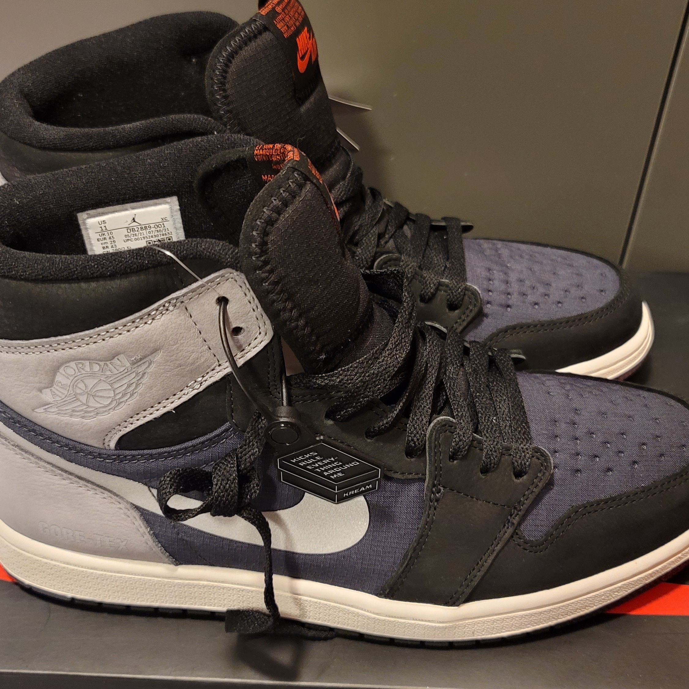 Jordan 1 Element Gore-Tex Particle Grey 착용 스타일 - 2