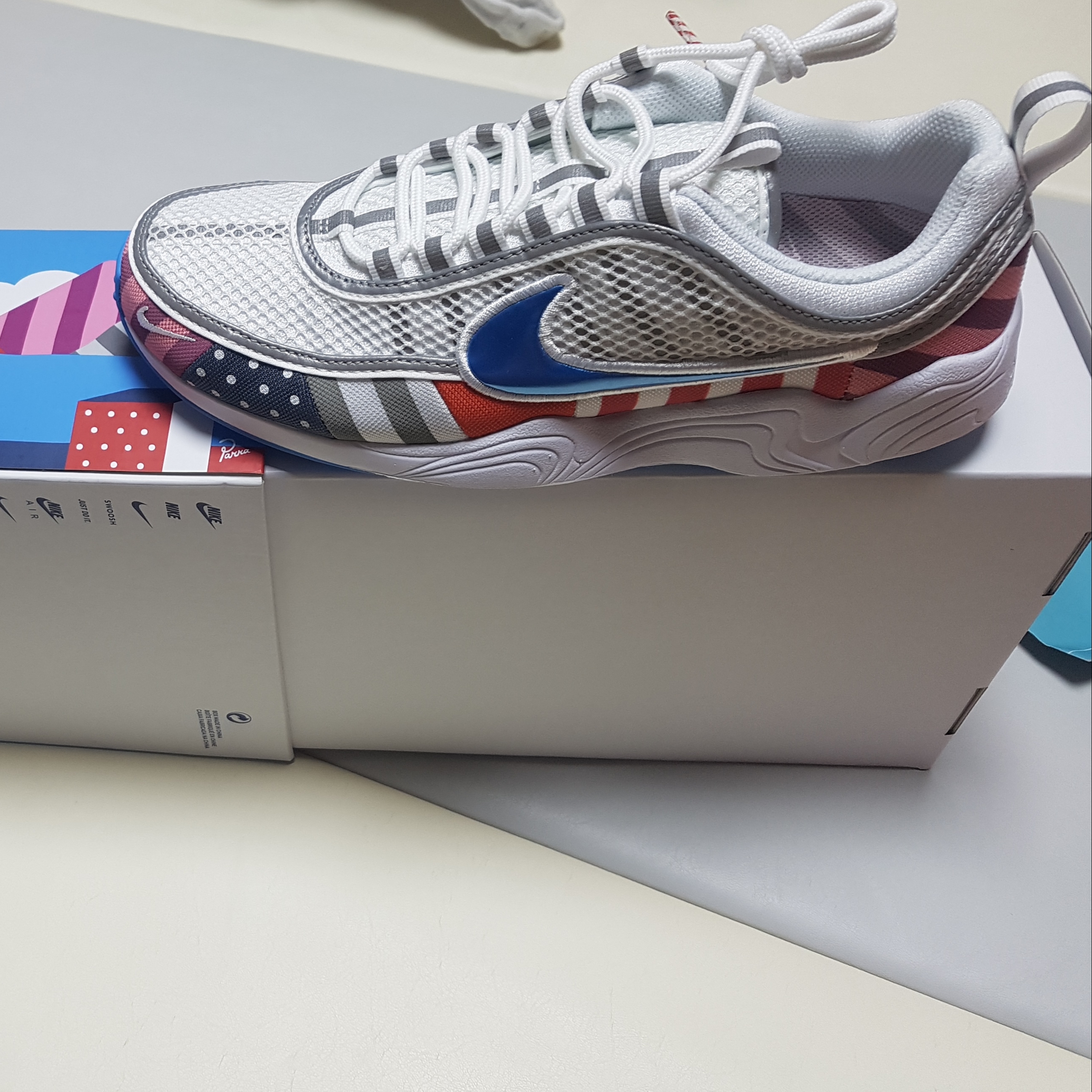 Nike x Parra Air Zoom Spiridon 착용 스타일 - 3