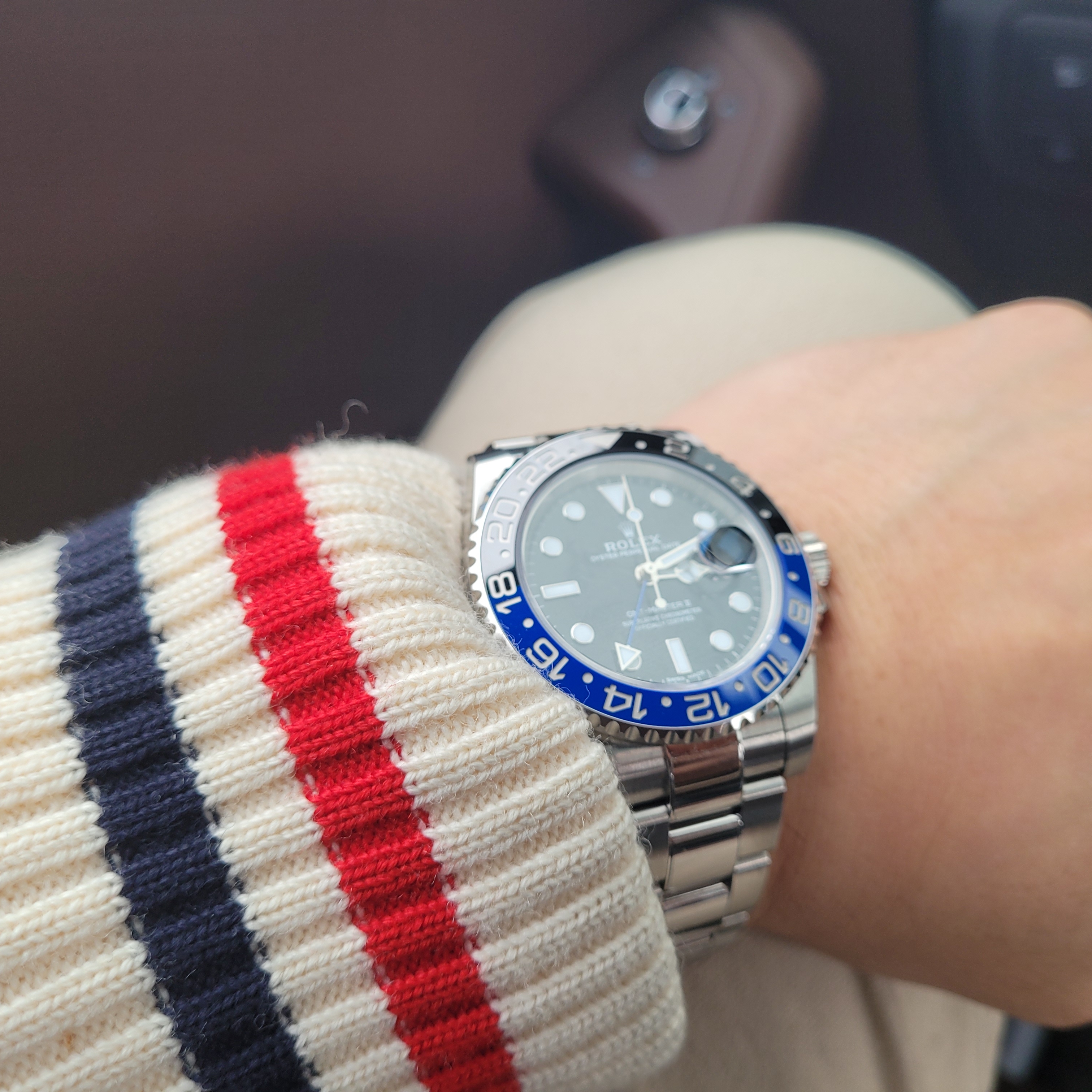 Rolex GMT-Master II 40mm 126710BLNR Black Oyster, Rolex GMT-Master II 40mm 126710BLNR Black Jubilee 착용 스타일 - 1