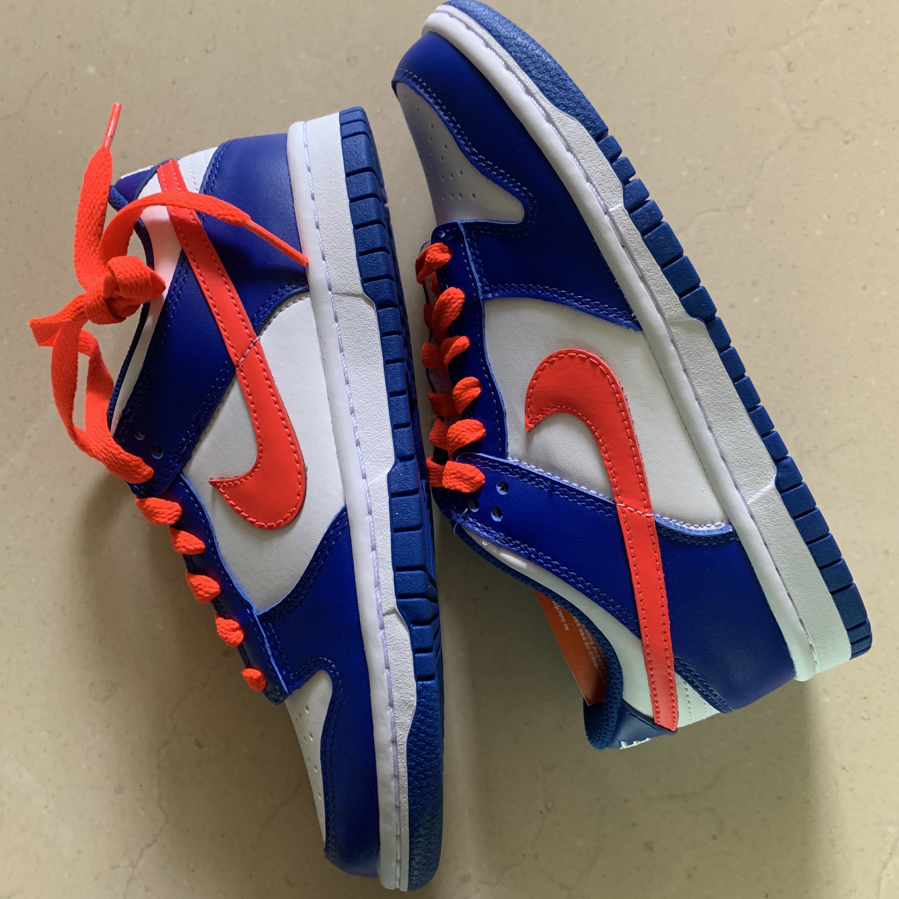 (GS) Nike Dunk Low Bright Crimson Game Royal 착용 스타일