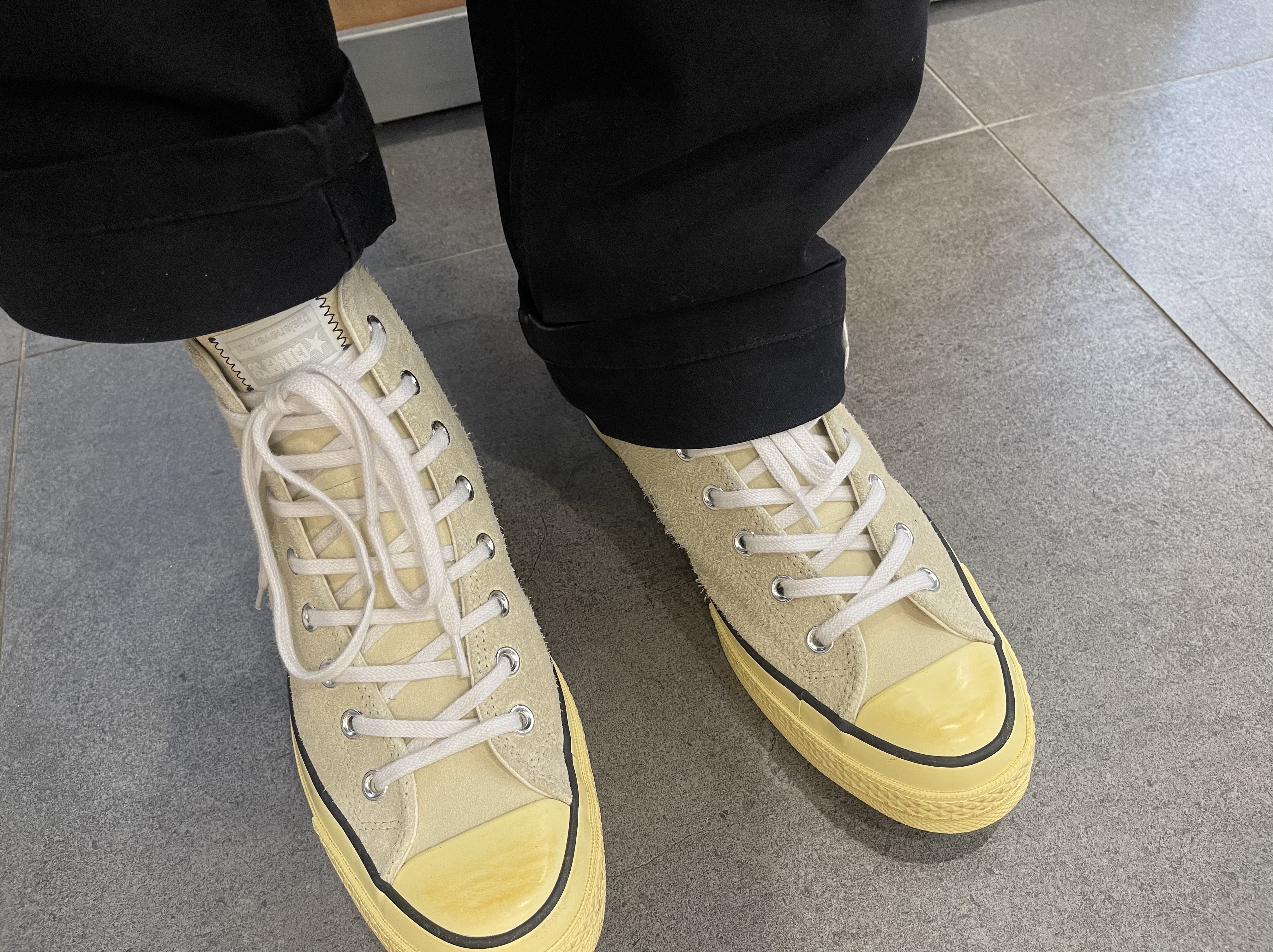 Converse x Thisisneverthat Chuck 70 High Lemon Icing 착용 스타일 - 1