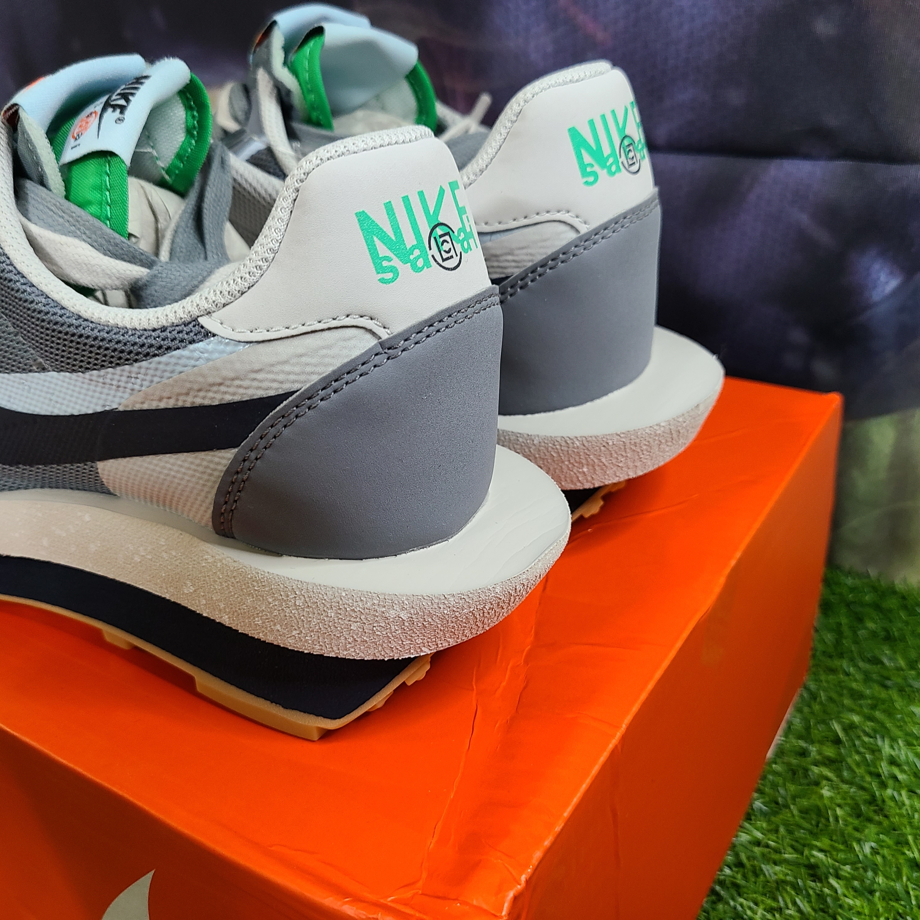 Nike x Sacai x Clot LDWaffle Cool Grey 착용 스타일 - 1