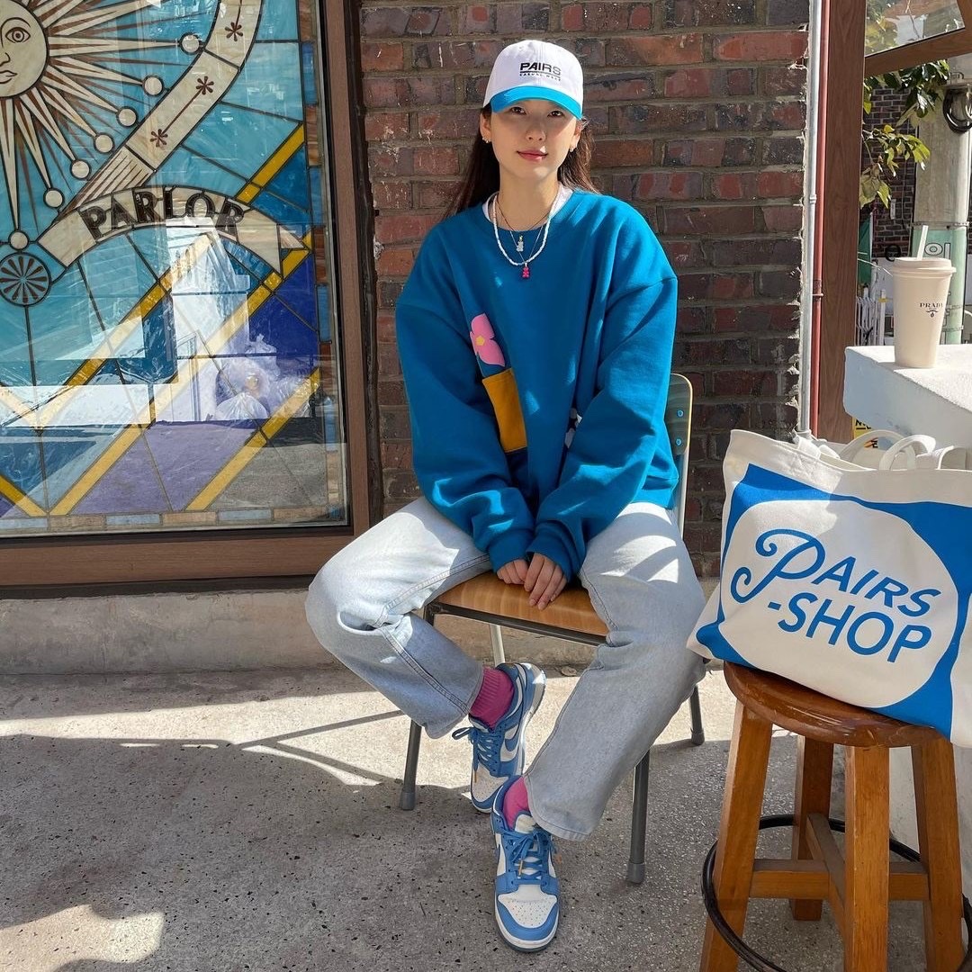 (W) Nike Dunk Low Coast 착용 스타일 - 2