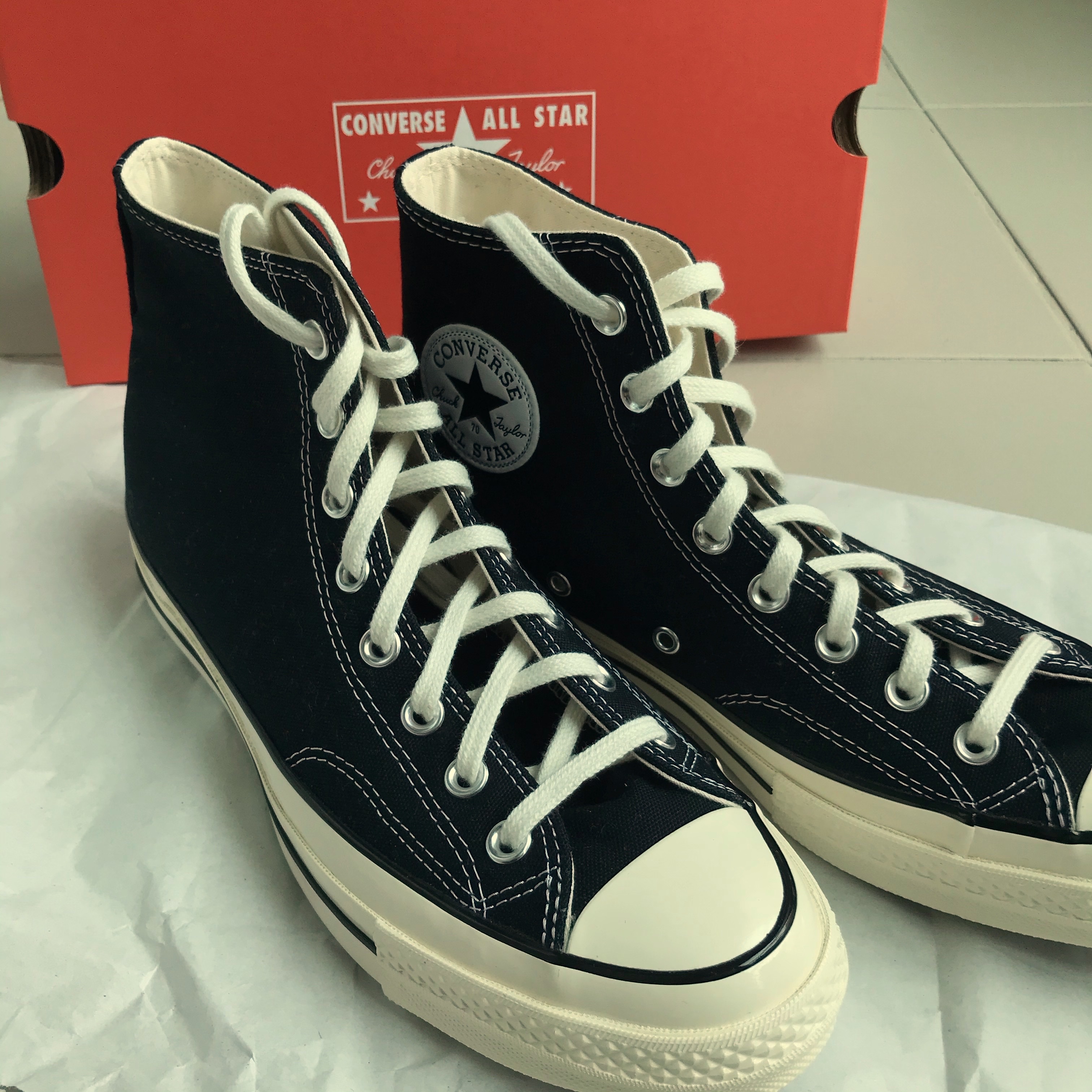 Converse Chuck 70 Hi Black 착용 스타일