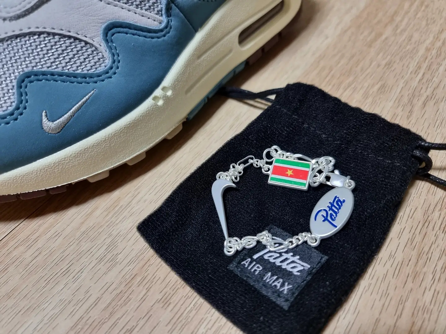 Nike x Patta Air Max 1 Noise Aqua 착용 스타일 - 4