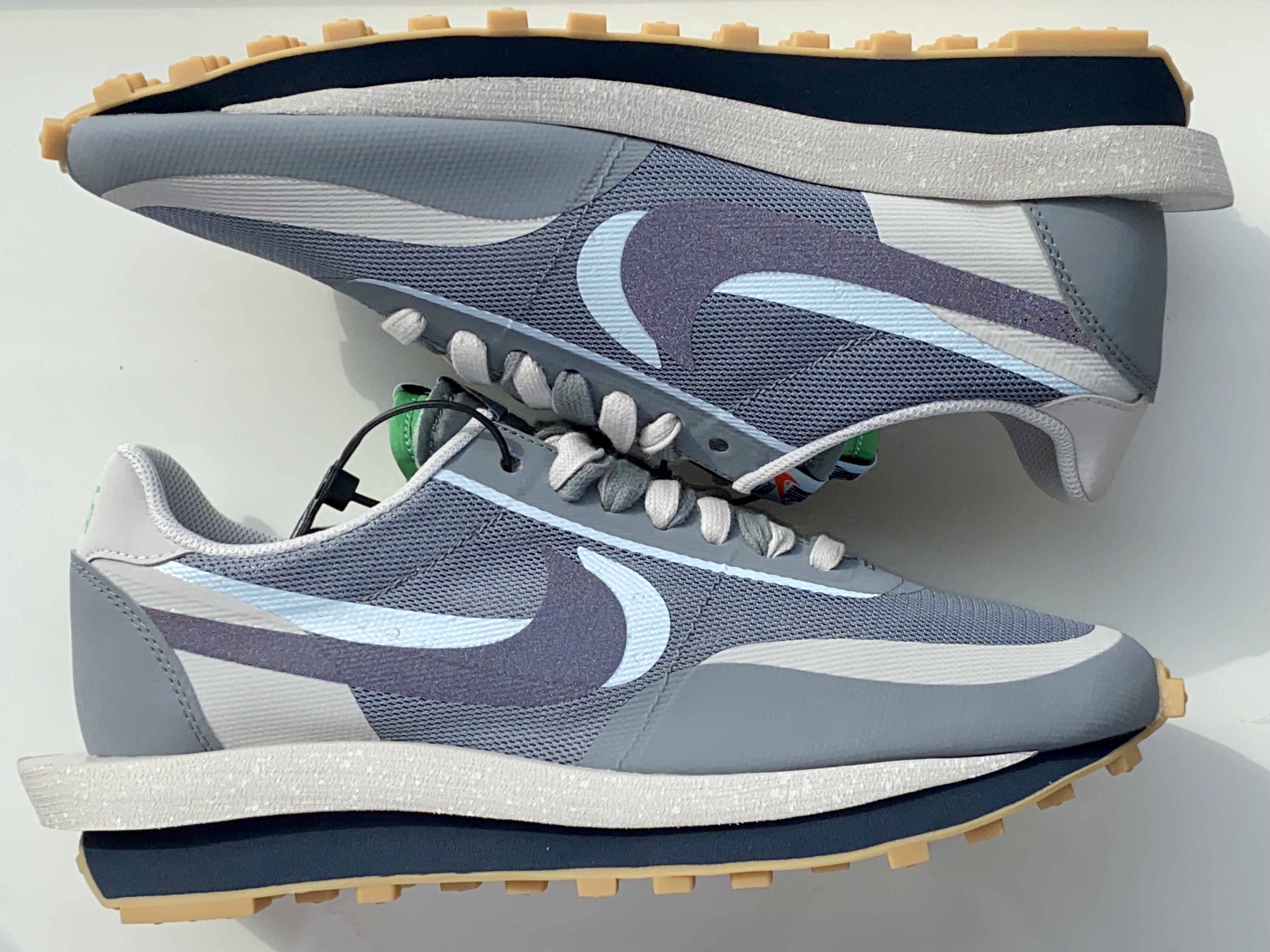 Nike x Sacai x Clot LDWaffle Cool Grey 착용 스타일 - 5