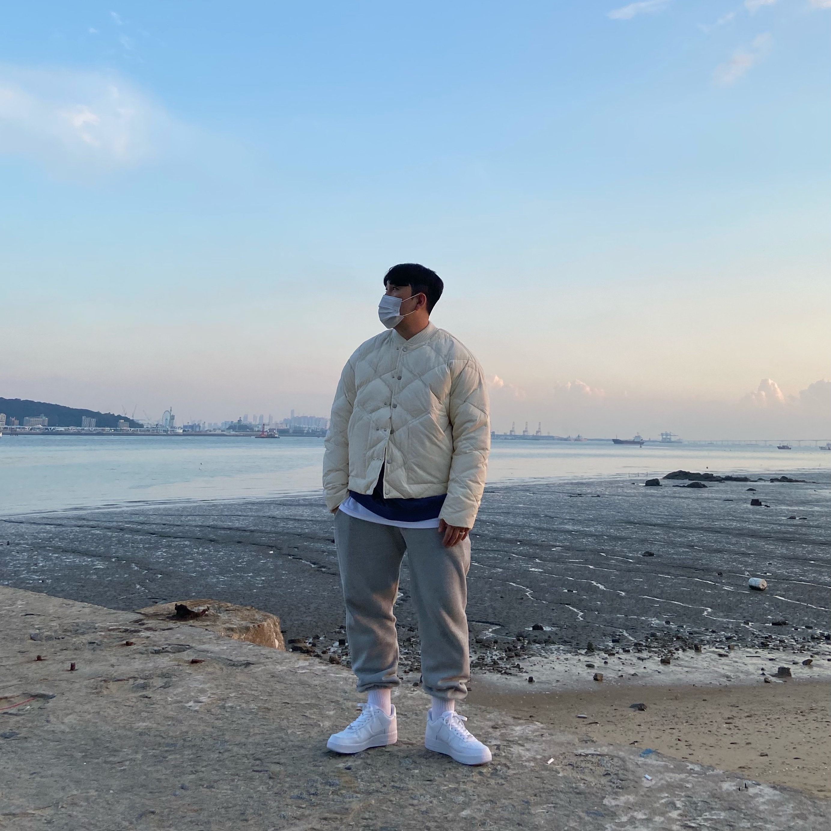 Nike Air Force 1 '07 Low White 착용 스타일