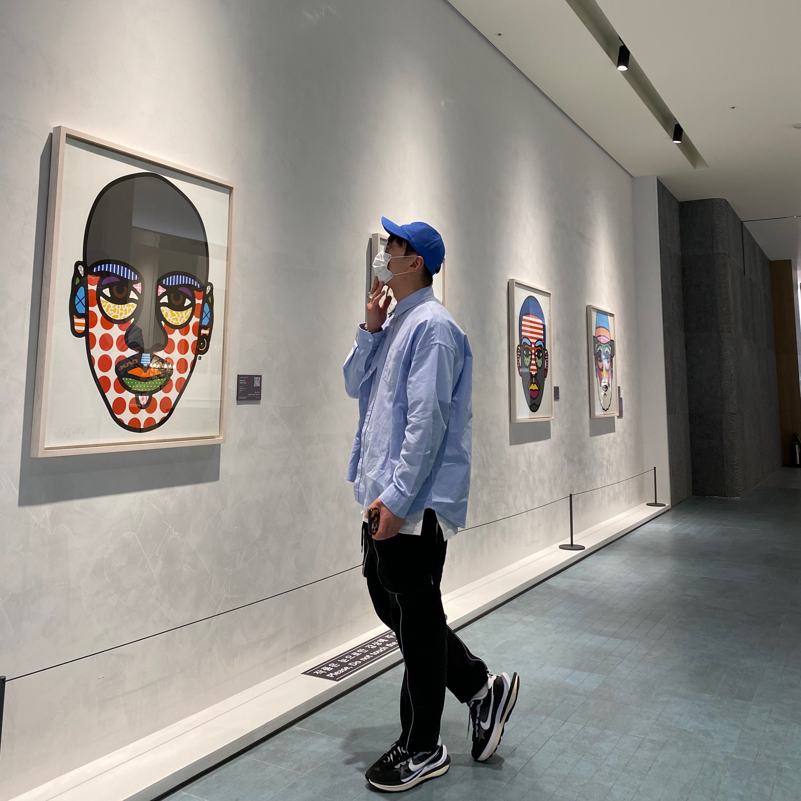 Nike x Sacai VaporWaffle Black White 착용 스타일