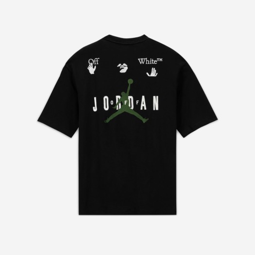 조던 x 오프화이트 숏슬리브 티셔츠 블랙 - 아시아