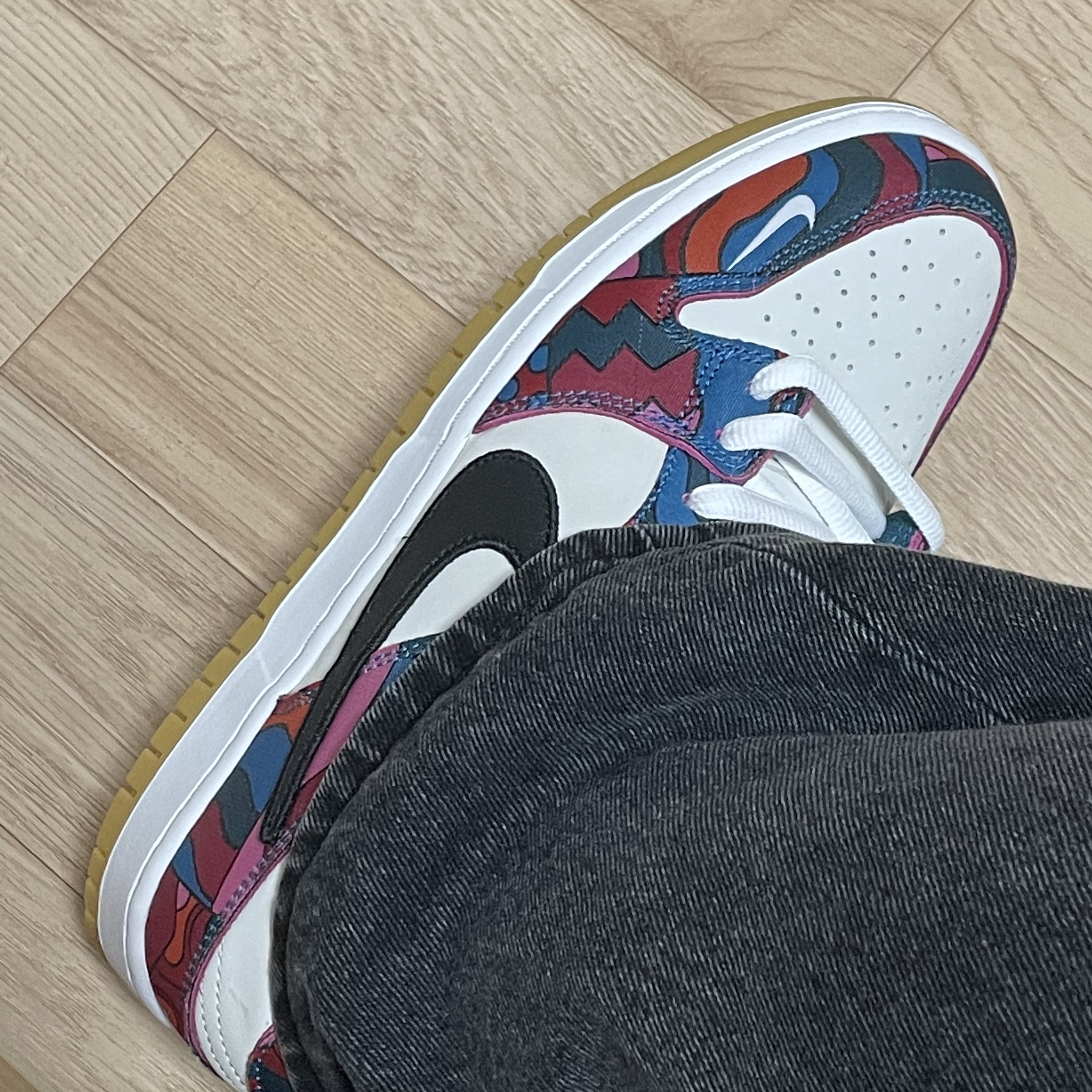 Nike x Parra SB Dunk Low Pro Abstract Art 착용 스타일 - 3