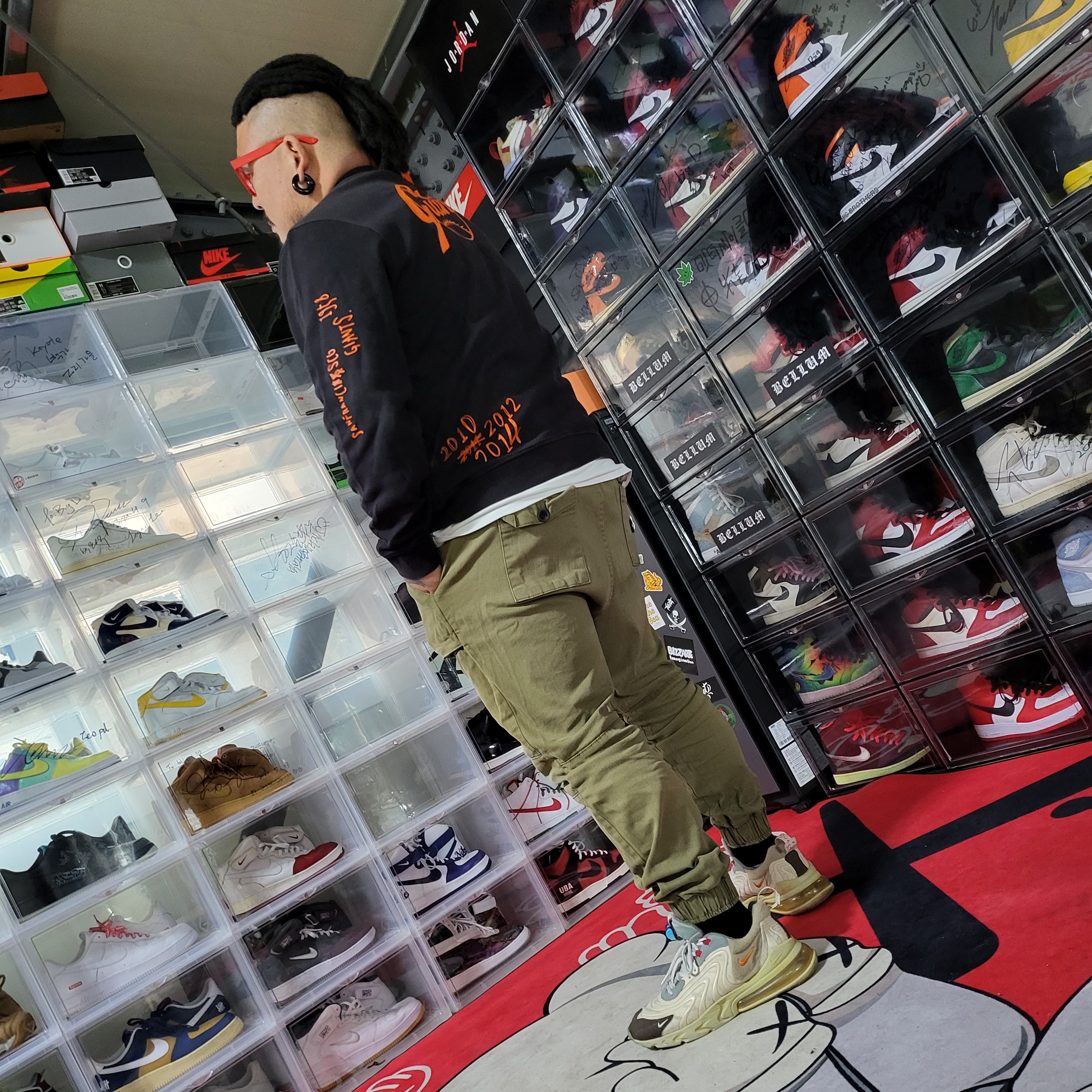 Nike x Travis Scott Air Max 270 React Cactus Trails 착용 스타일