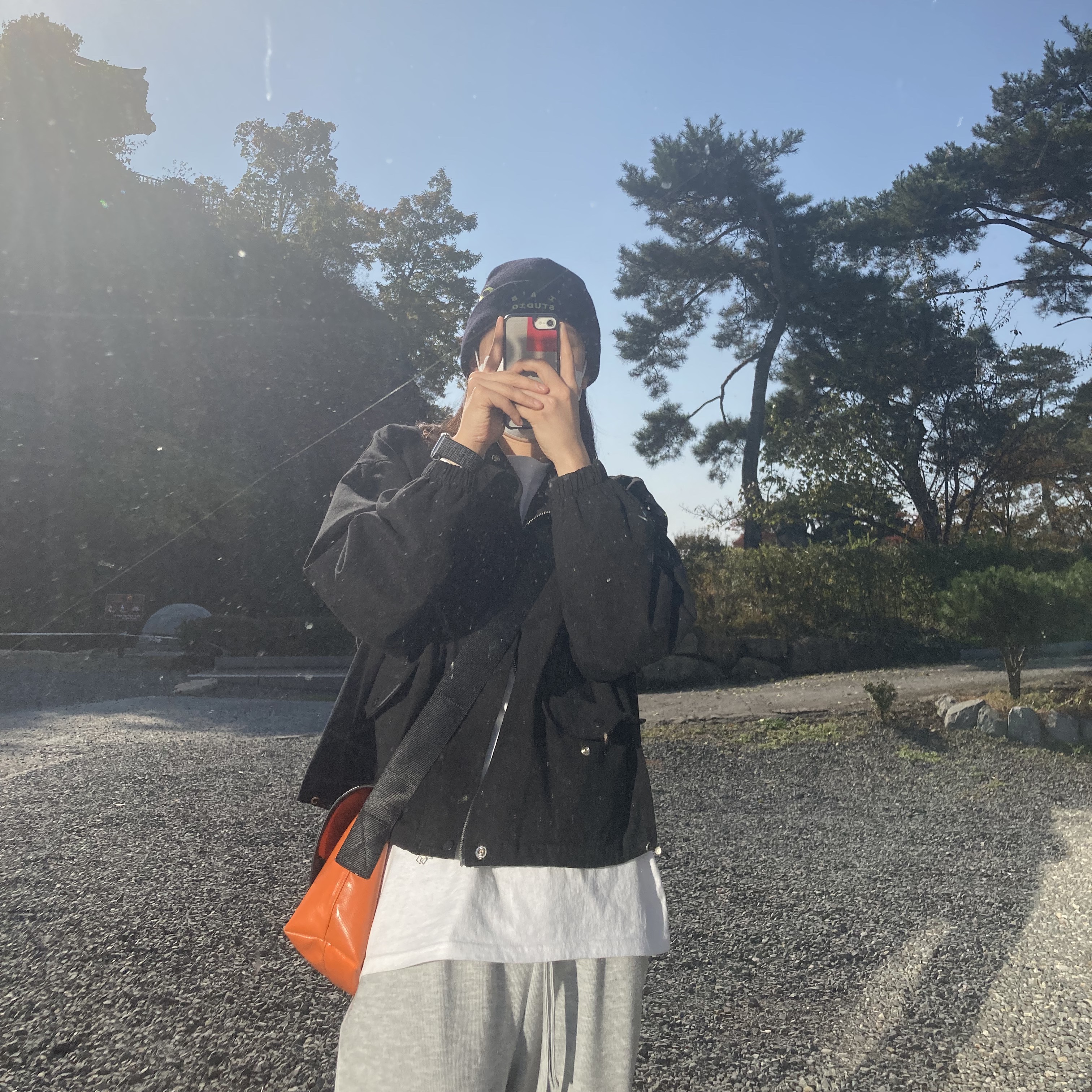 IAB Studio x Asics Beanie Black 착용 스타일