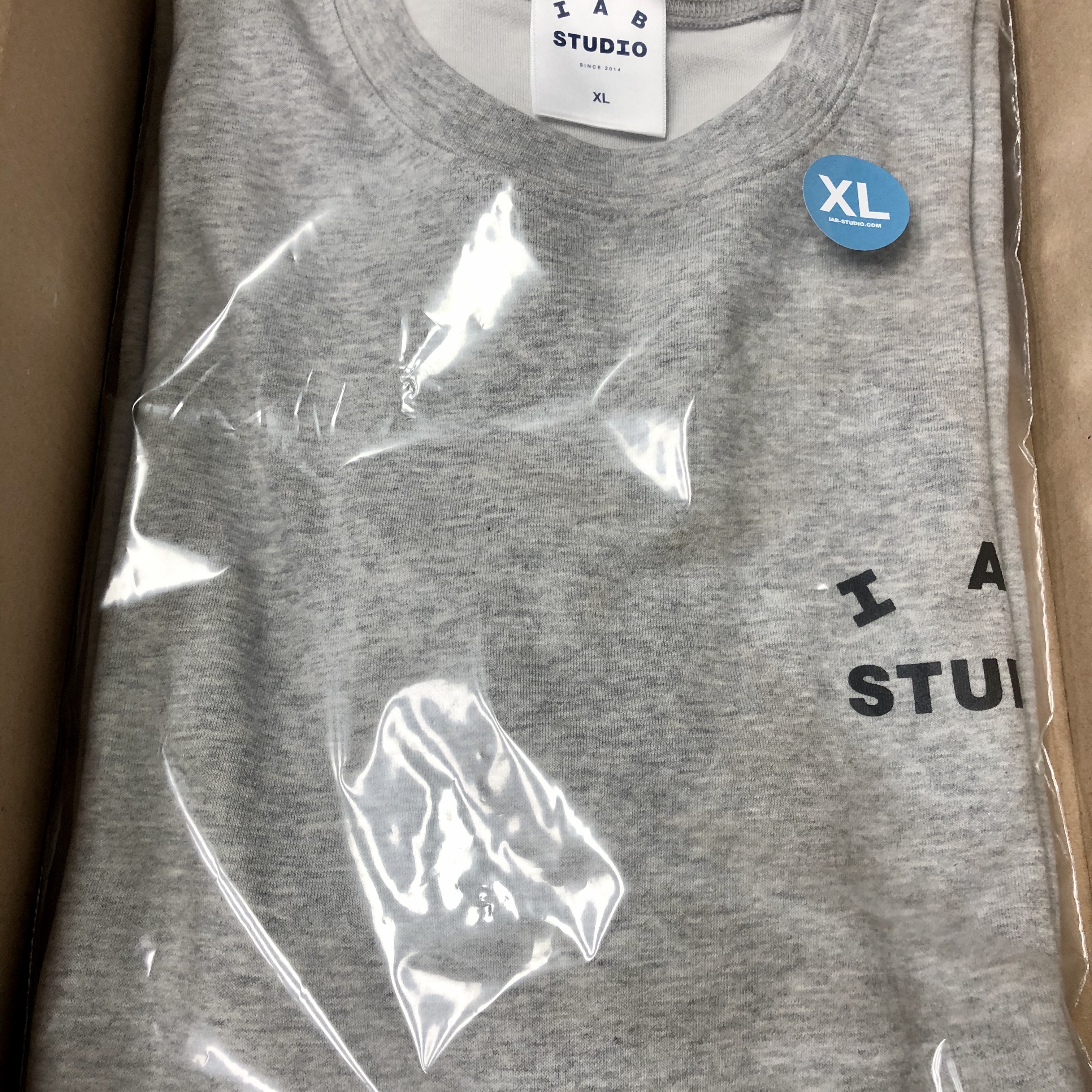 IAB Studio Long Sleeve Gray 착용 스타일